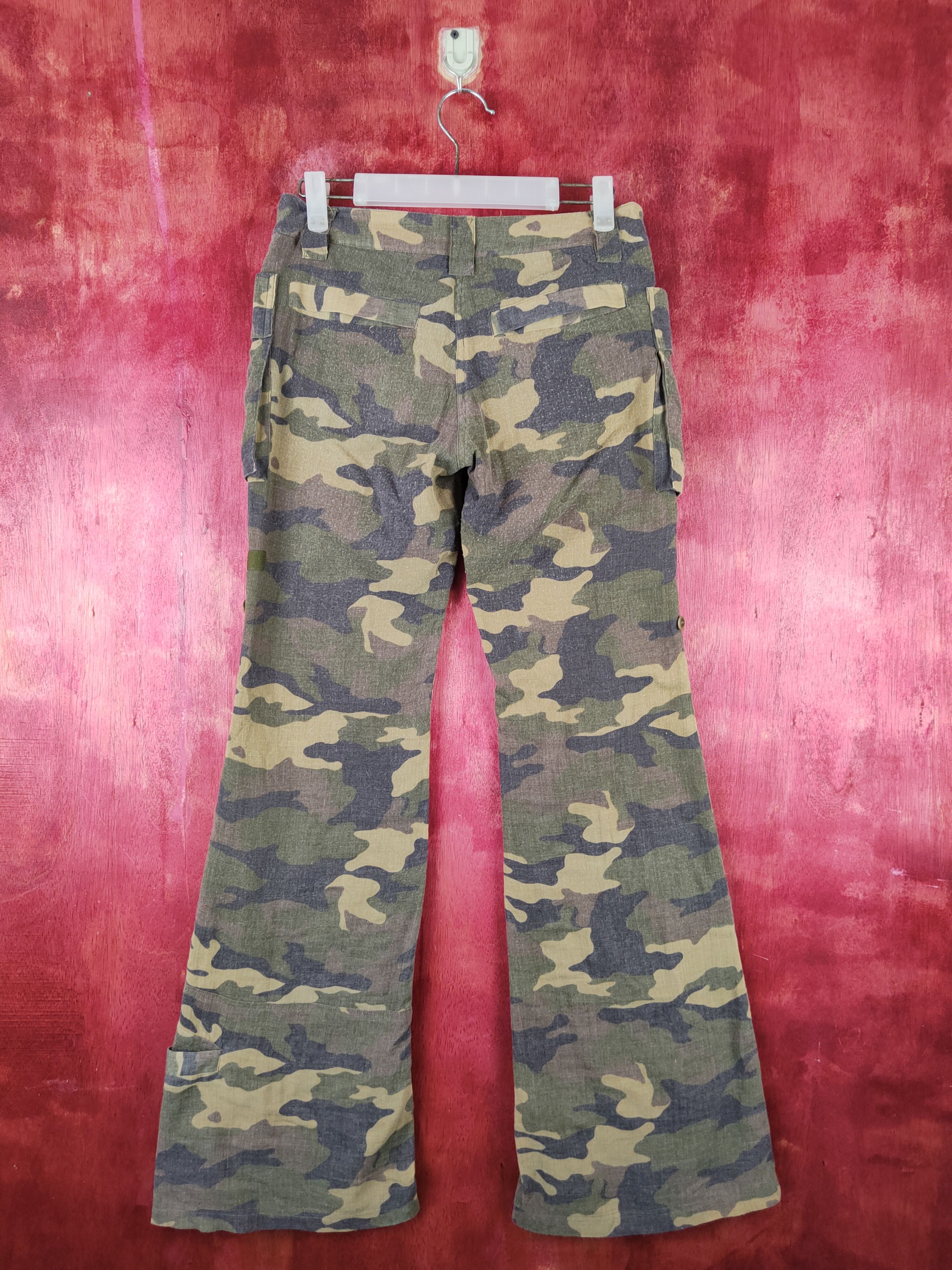 Japanese Brand DL Masculo bootcut Camo utility Tactical Cargo Pants #S1498 Size 26" / US 2 / IT 38 - 8 Thumbnail