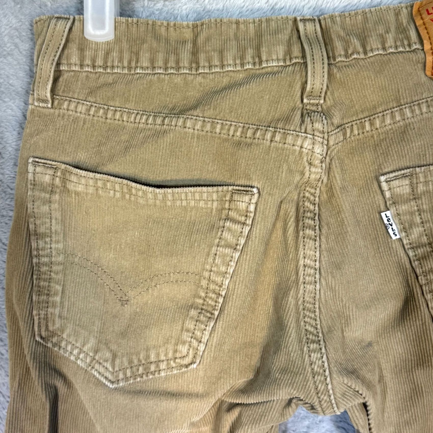 Levi's Levi’s 502 Straight Leg Corduroy Jeans Men Beige 29x30 Mid-Rise Classic Fit Size US 29 - 6 Thumbnail
