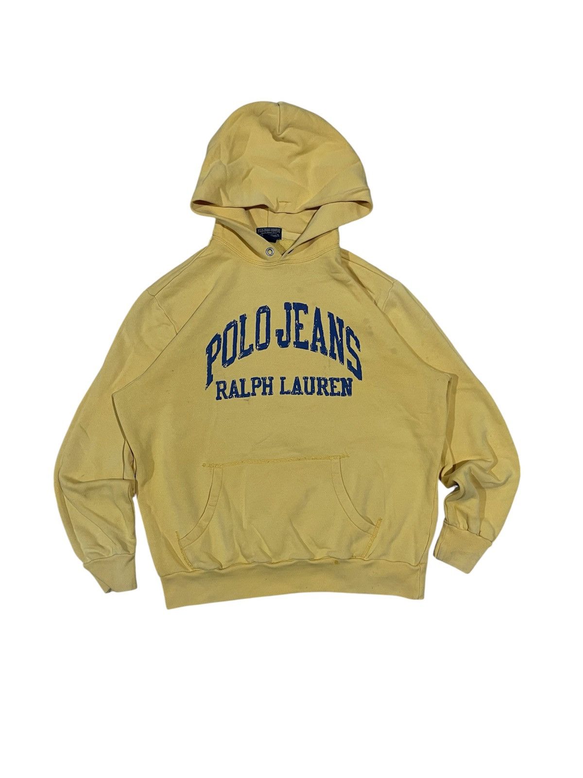 Polo Ralph Lauren 90s POLO JEANS BY RALPH LAUREN DISTRESSED SPELLOUT HOODIE Size US M / EU 48-50 / 2 - 1 Thumbnail