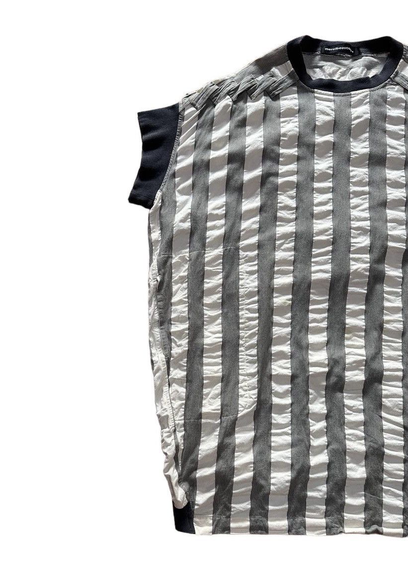 Issey Miyake × Japanese Brand × mercibeaucoup Mercibeaucoup Stripes Shirt Size US XXL / EU 58 / 5 - 3 Thumbnail