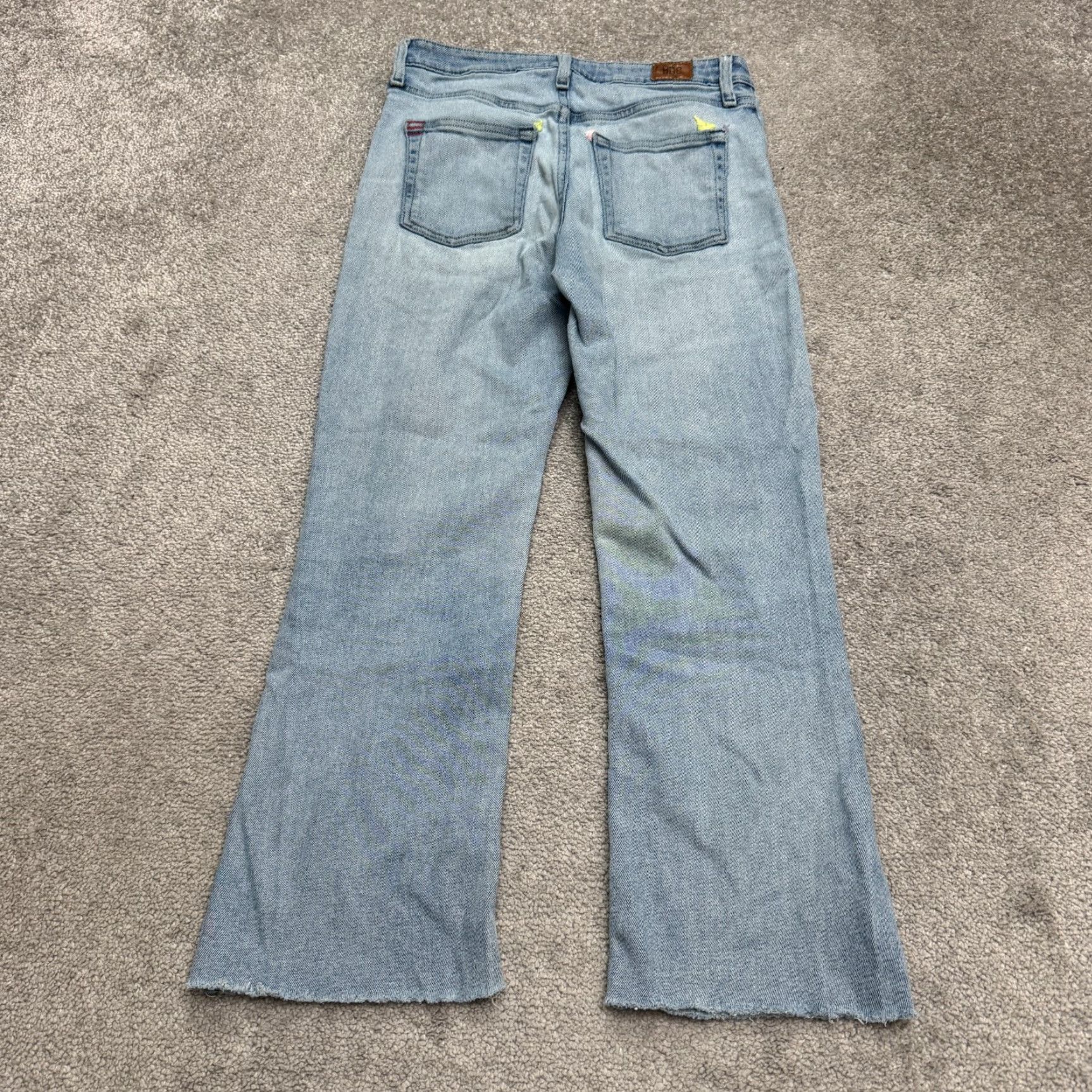 Bdg VINTAGE BDG Streetwear Women's Cropped Flare Jeans High Rise Light Wash 28x24 Size 27" / US 4 / IT 40 - 2 Thumbnail