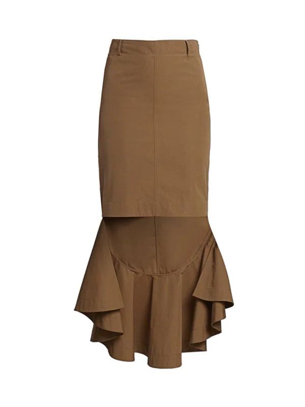 Givenchy o1y0925 Mini Skirt in Brown Size 27" / US 4 / IT 40 - 1 Thumbnail