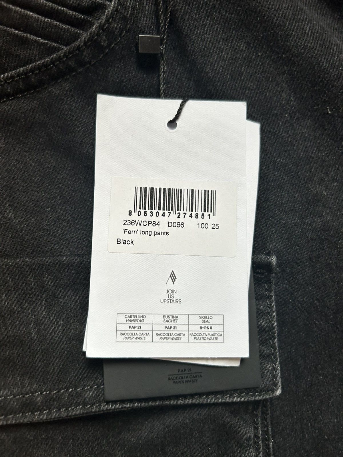 The Attico The attico cargo fern black long pants Size 26" / US 2 / IT 38 - 6 Thumbnail