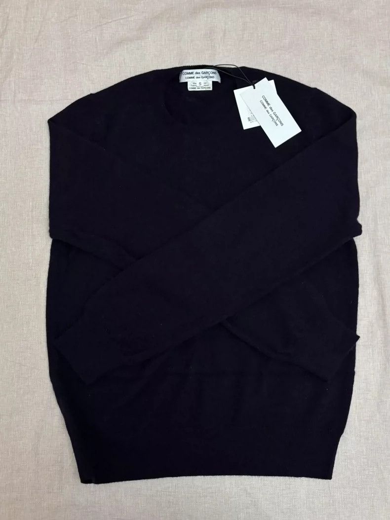 Comme des Garcons Comme Des Garcons Navy blue pullover wool sweater Size US S / EU 44-46 / 1 - 1 Thumbnail