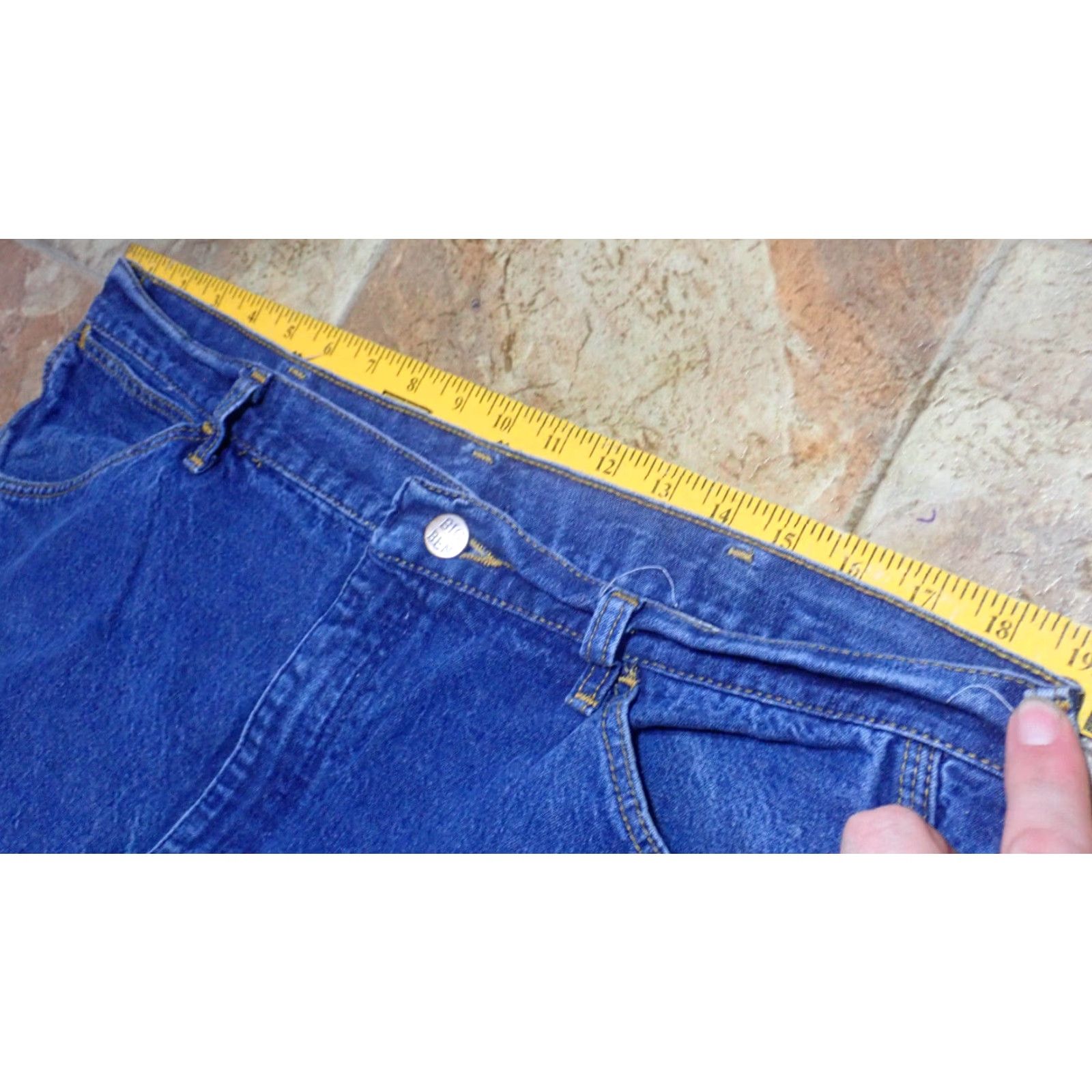 Wrangler VINTAGE Wrangler Big Ben Carpenter Jeans 38x30 Dark Blue Denim Workwear Mens Size US 38 / EU 54 - 5 Thumbnail