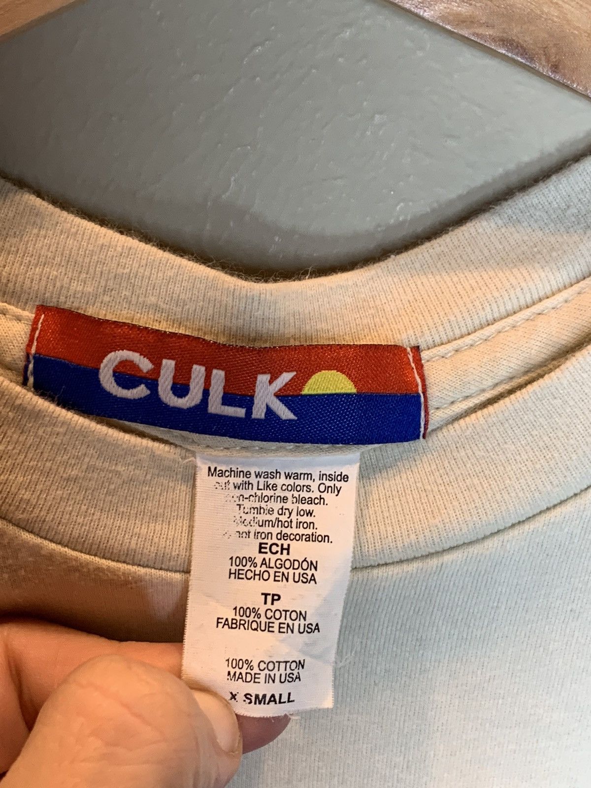 Vintage *RARE* Culk x Kristina Micotti Blue Tiger Art USA-Made Shirt Size US XS / EU 42 / 0 - 5 Thumbnail