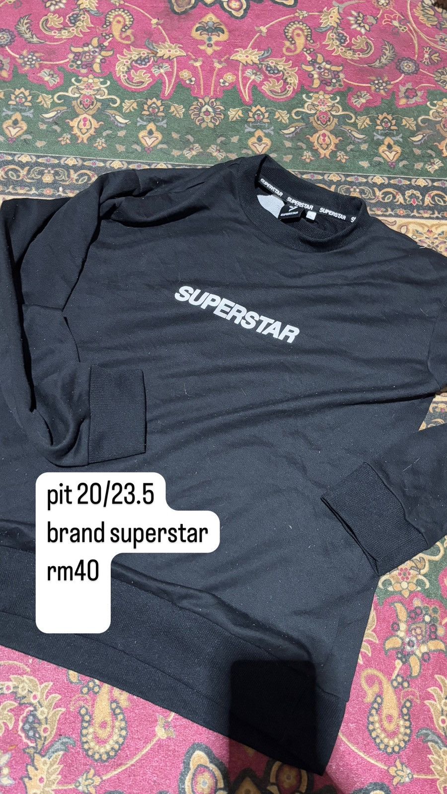 Vintage SUPERSTAR LONG SLEEVE Size S / US 4 / IT 40 - 1 Preview