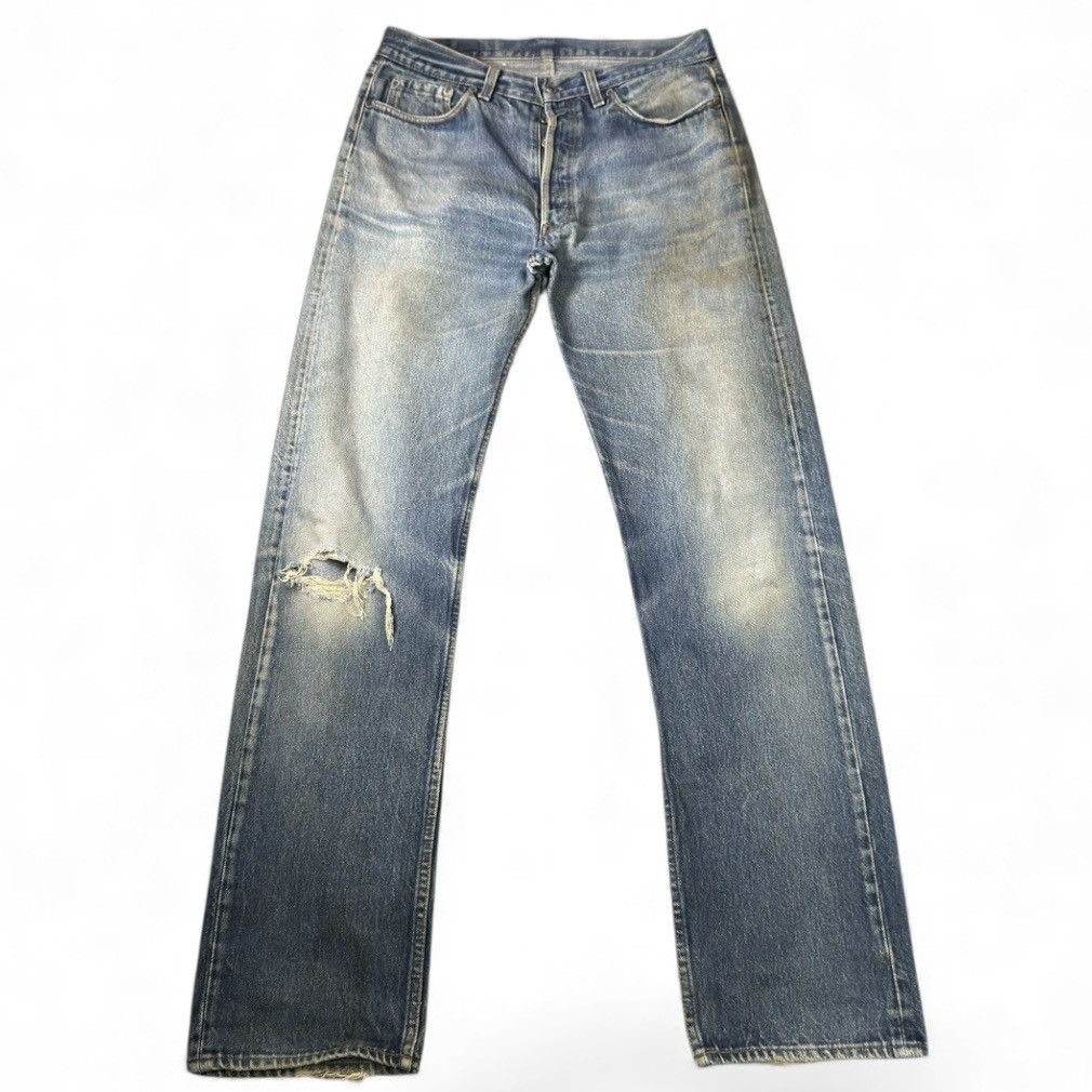 Levi's Vintage Clothing Vintage Distressed USA Levis 501 Classic Straight Denim W35 Size US 35 - 1 Thumbnail