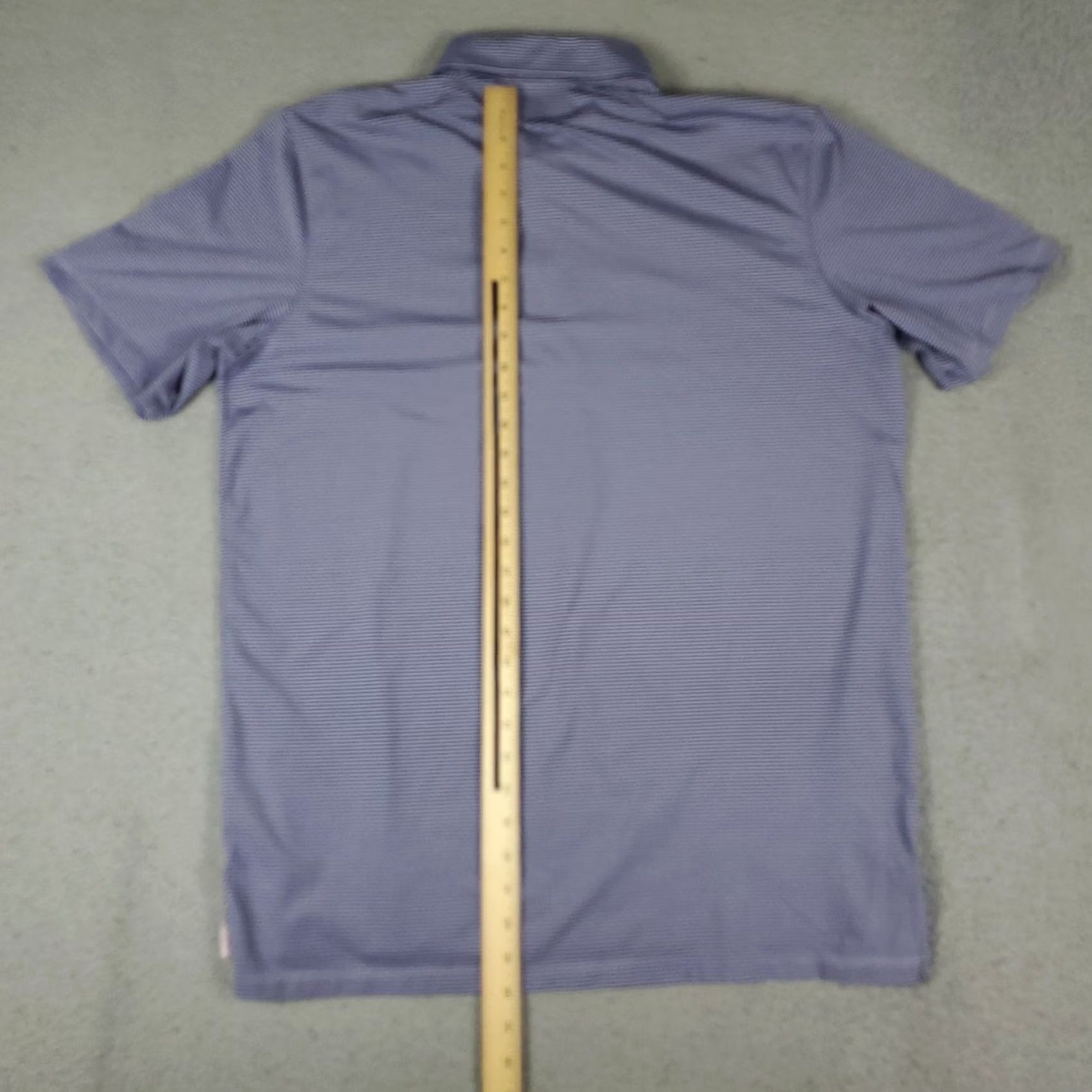 Vintage Greyson Polo Shirt Mens L Blue Striped Button Collar Short Sleeve Golf Casual Polo Shirt Size US L / EU 52-54 / 3 - 5 Thumbnail