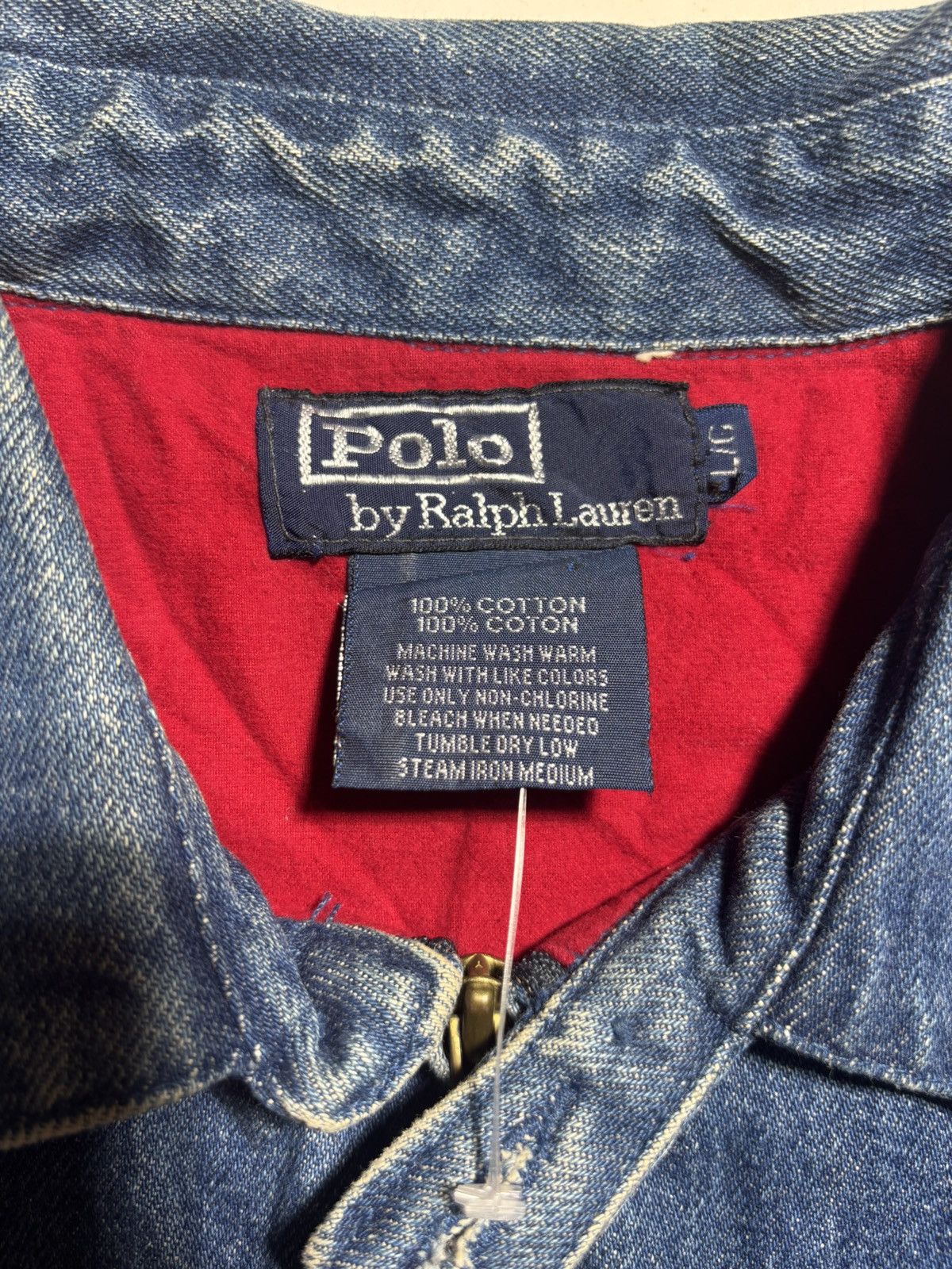 Polo Ralph Lauren × Vintage Vintage Polo Ralph Lauren Denim Jacket Size US L / EU 52-54 / 3 - 4 Thumbnail
