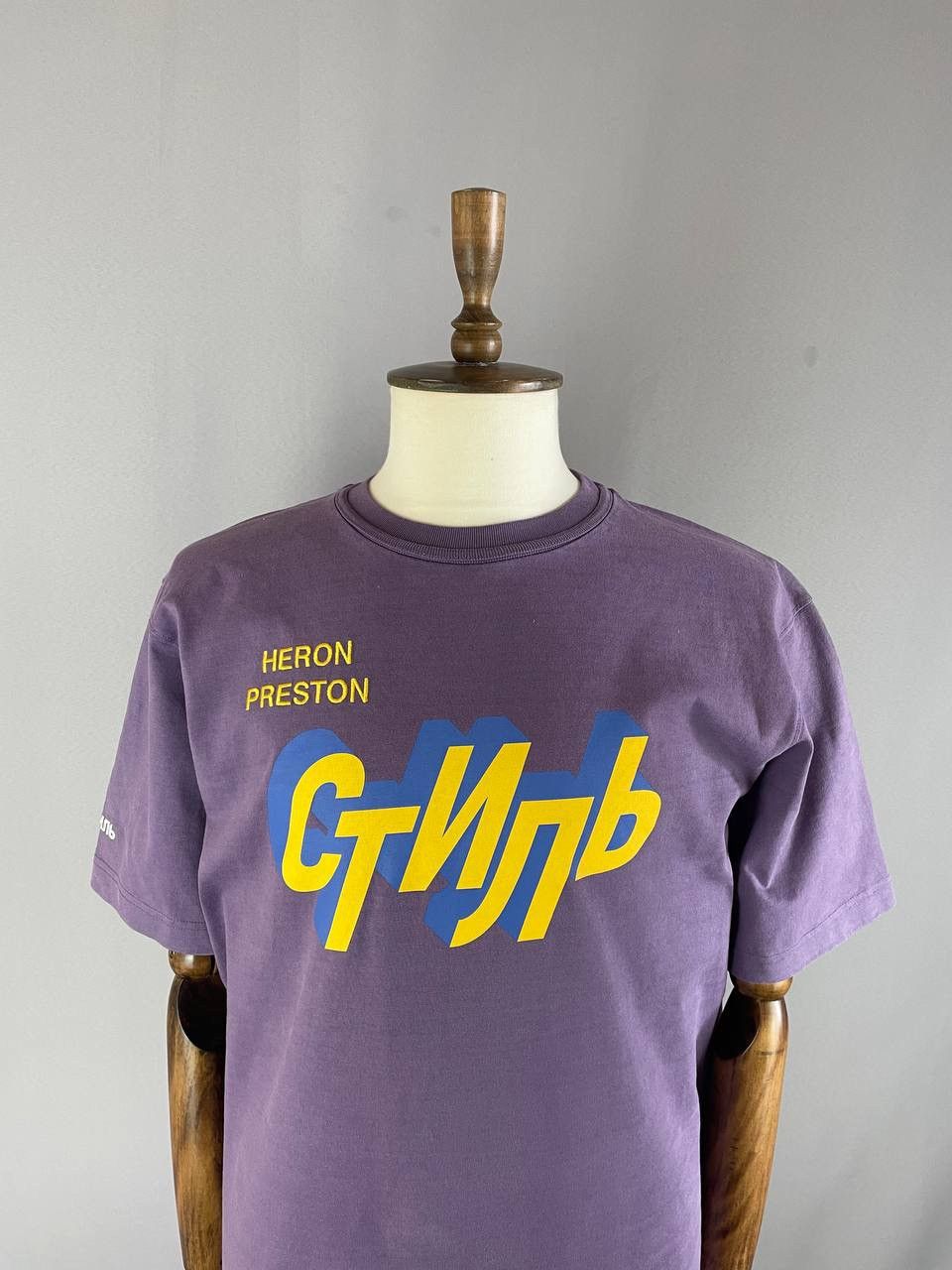 Heron Preston Heron Preston Стиль Purple Tee T Shirt Size US L / EU 52-54 / 3 - 3 Thumbnail