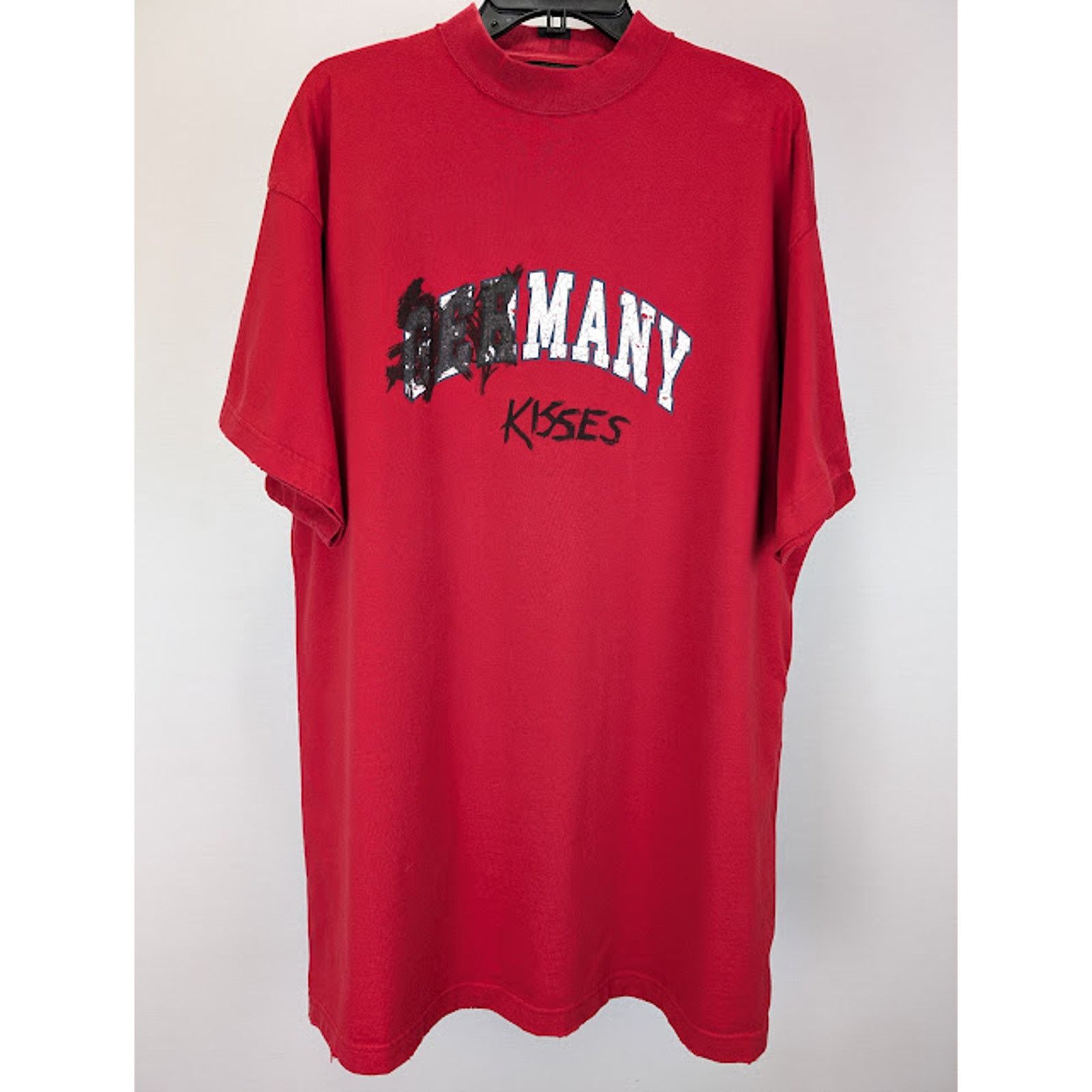 Balenciaga o1rshd1 Oversized T-Shirt in Faded Red Size US S / EU 44-46 / 1 - 2 Thumbnail