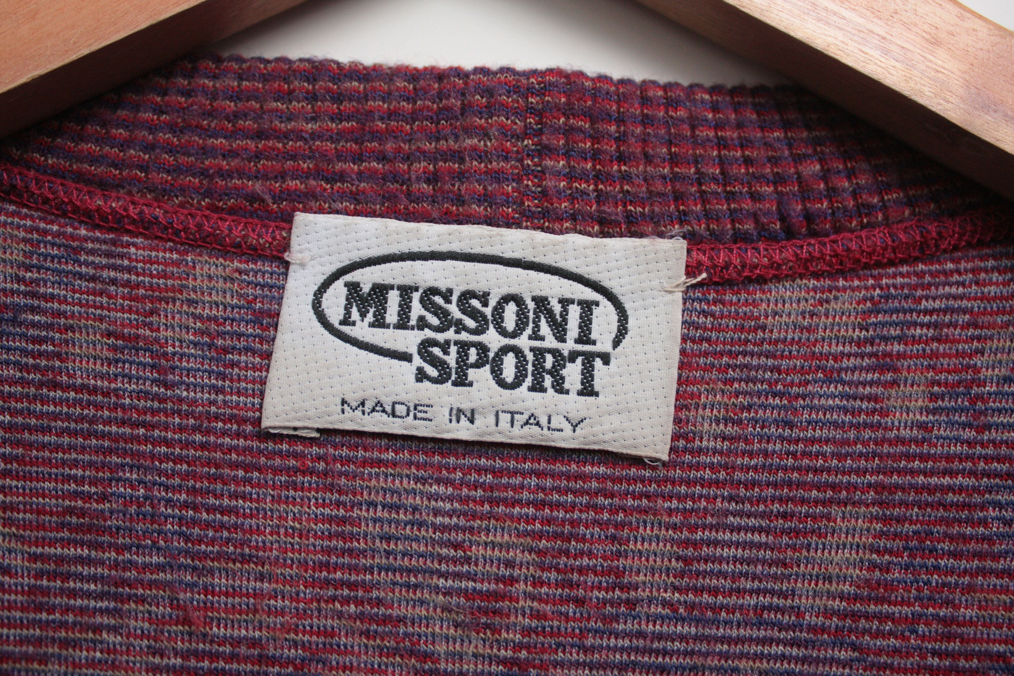 Missoni Missoni Sport Wool Blend Burgundy Vest Medium Size US M / EU 48-50 / 2 - 4 Thumbnail