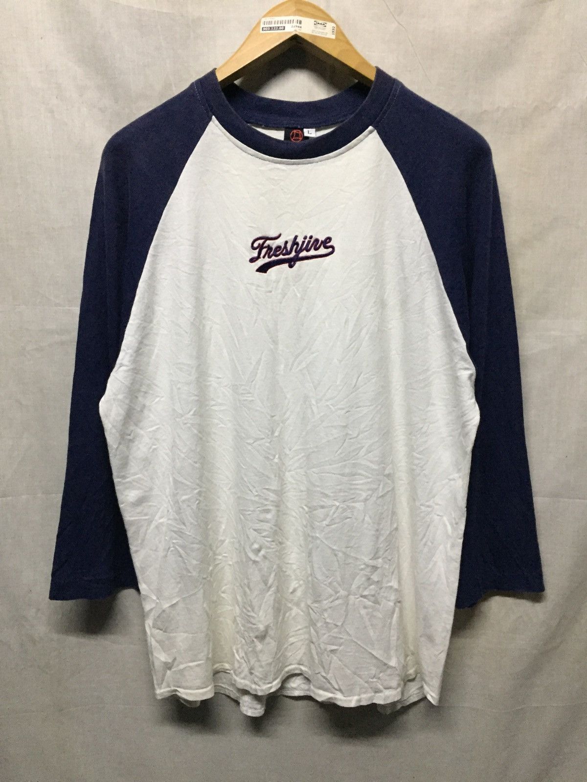 Freshjive × Vintage Vintage Freshjive Embroidered Raglan Tee Size US L / EU 52-54 / 3 - 1 Thumbnail