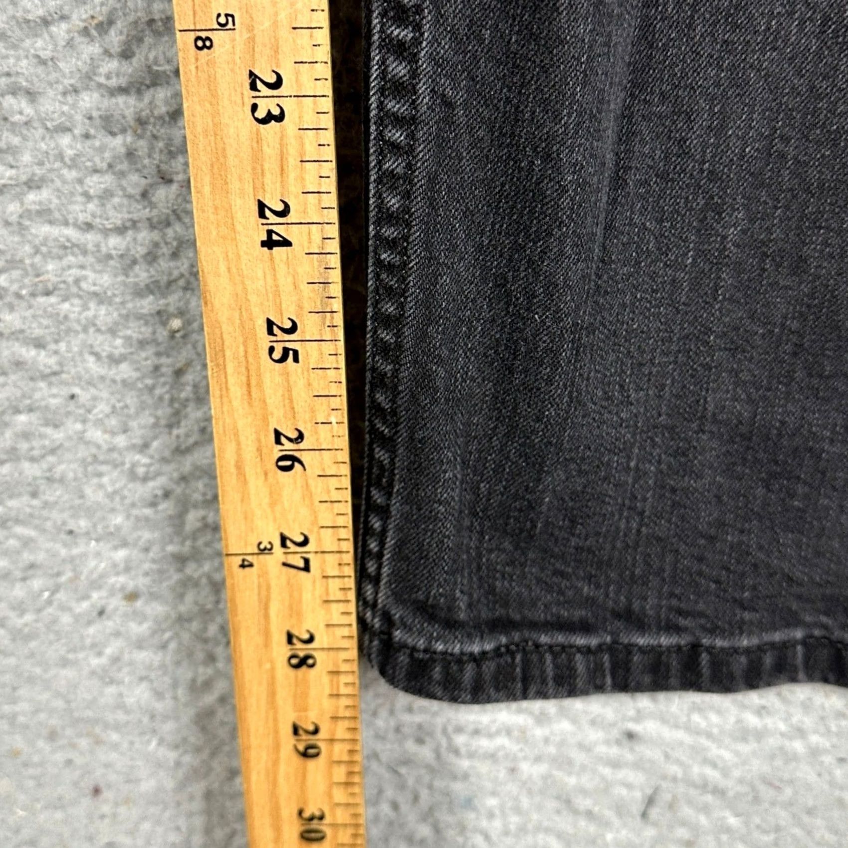 Levi's Levi's 505 Regular Fit Jeans Mens 40x30 Faded Black Stretch Denim Straight Leg Regular Rise NA Zip Button Size US 40 / EU 56 - 6 Thumbnail