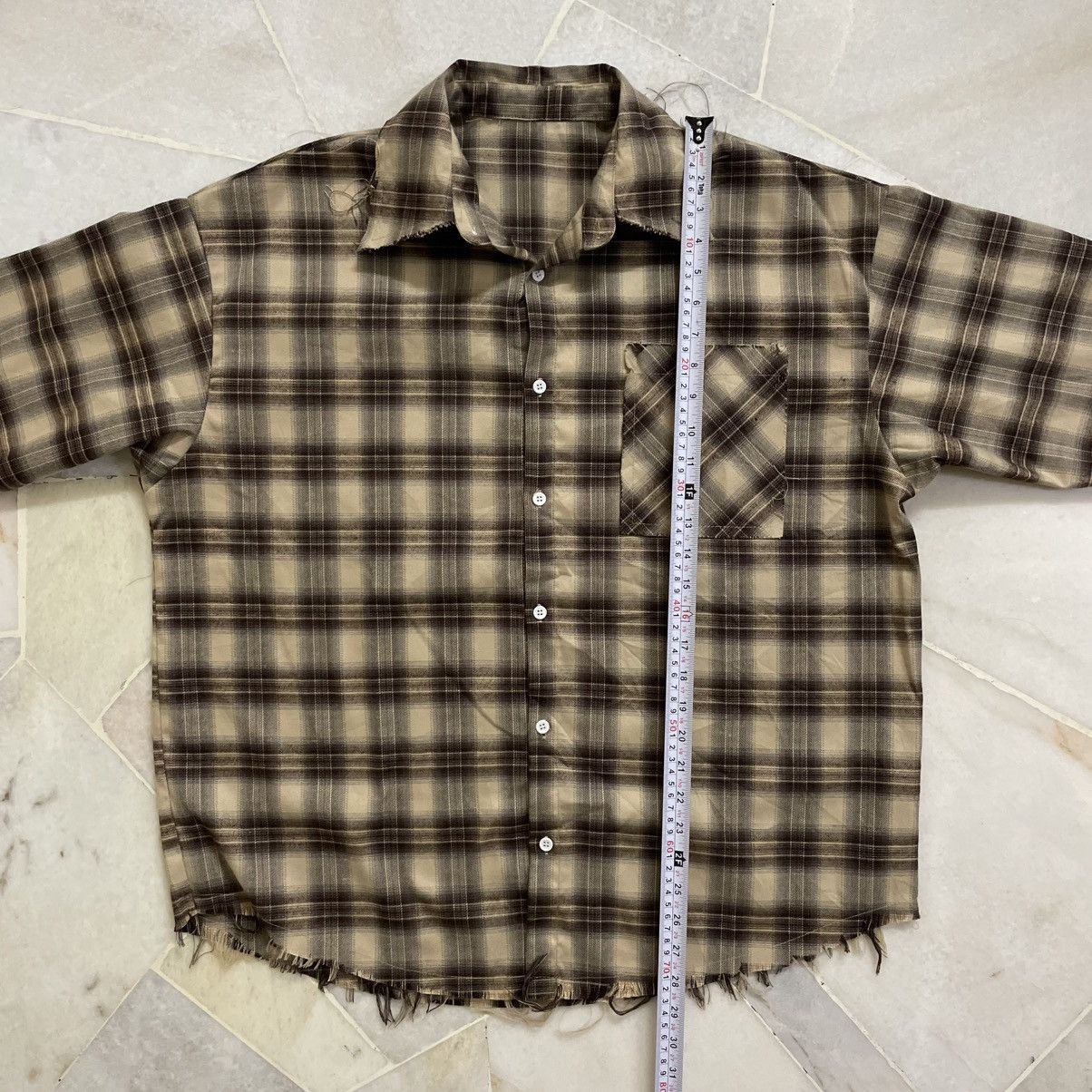 GOA Checkered Flanel Disstresed Beautiful Design Size US L / EU 52-54 / 3 - 9 Thumbnail