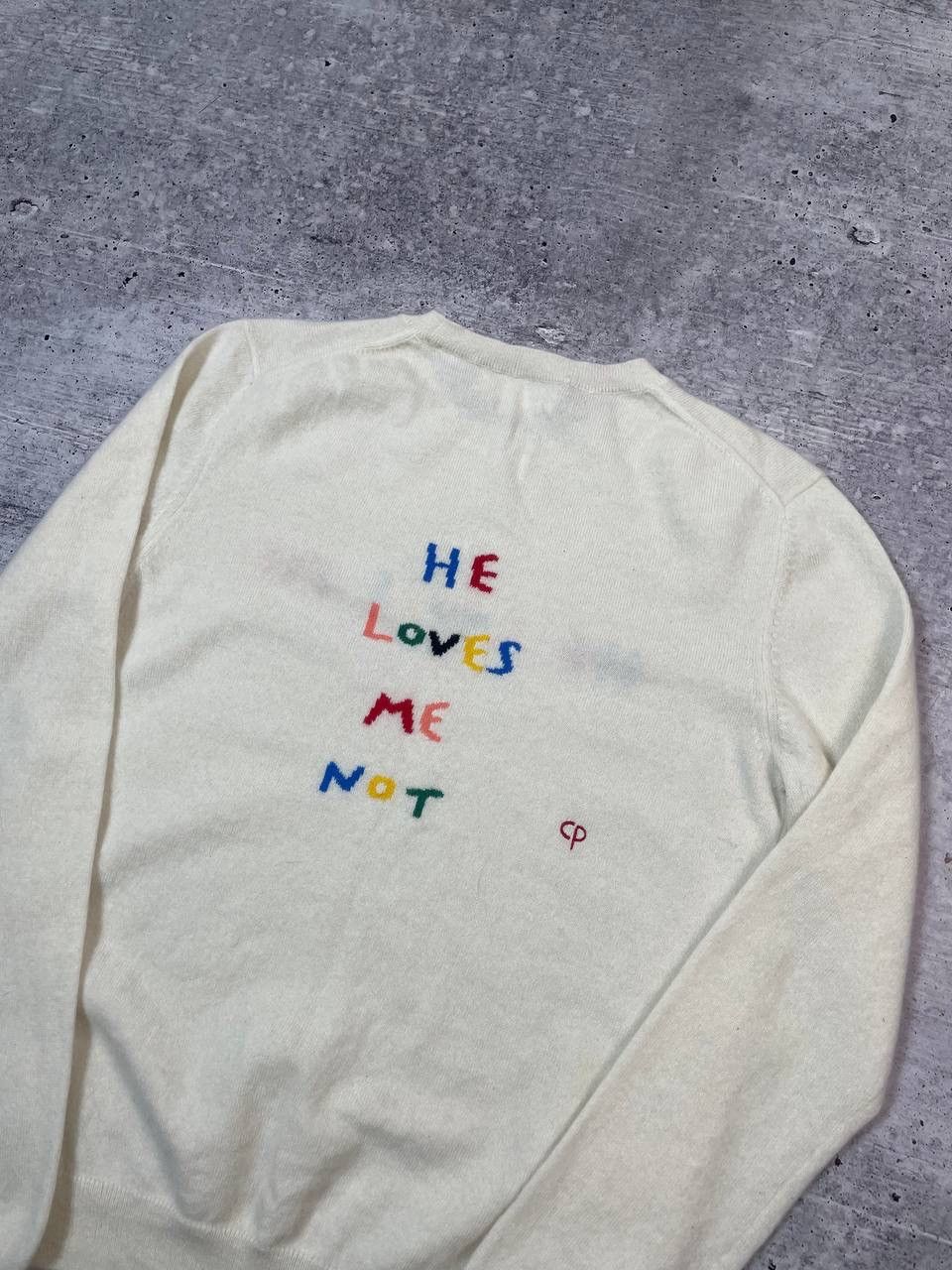 CHINTI & PARKER Chinti And Parker Cashmere Sweater He Loves Me Logo Y2K Size M / US 6-8 / IT 42-44 - 5 Thumbnail