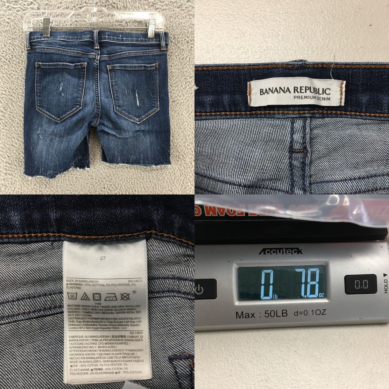 Banana Republic Banana Republic Bermuda Shorts Womens 27 Blue Medium Wash Denim Zip Fly Button Size 27" / US 4 / IT 40 - 8 Thumbnail