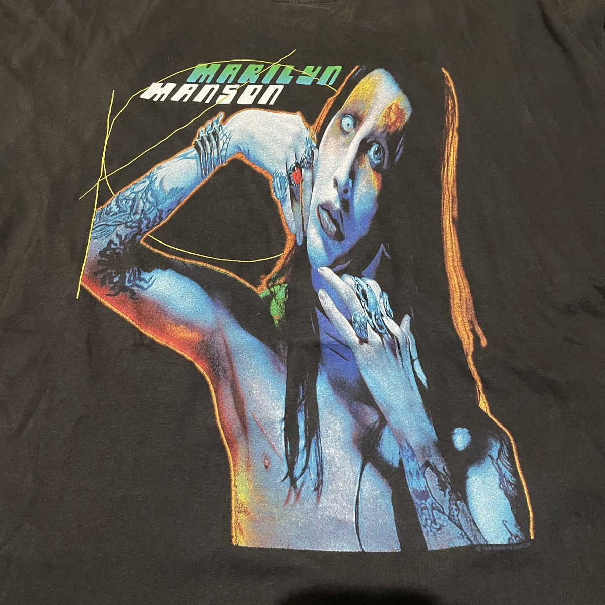 Vintage Vintage 1996 Marilyn Manson 90s Band Tee L fit XL Size US L / EU 52-54 / 3 - 1 Thumbnail