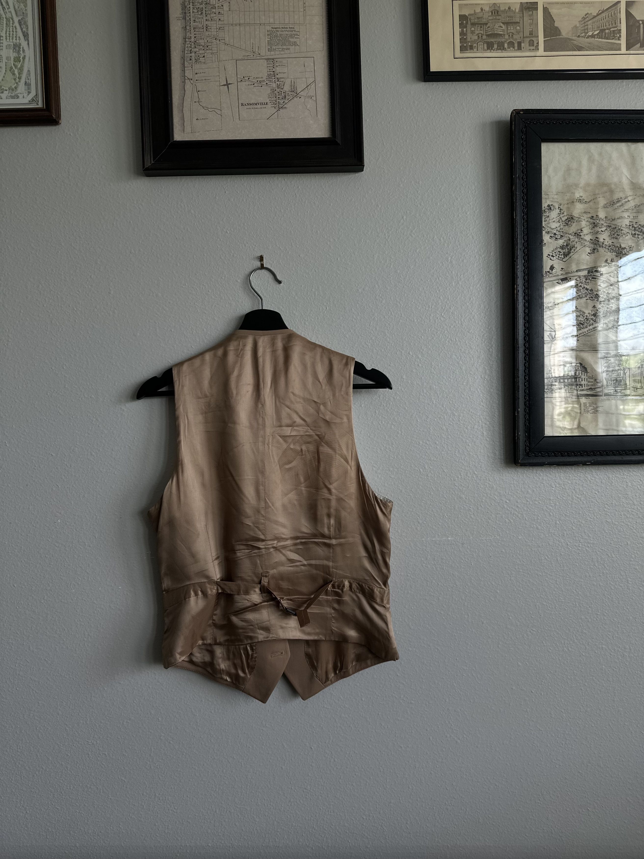 H&M × Maison Margiela MMM x H&M 2012 tan vest Size 46L - 2 Thumbnail