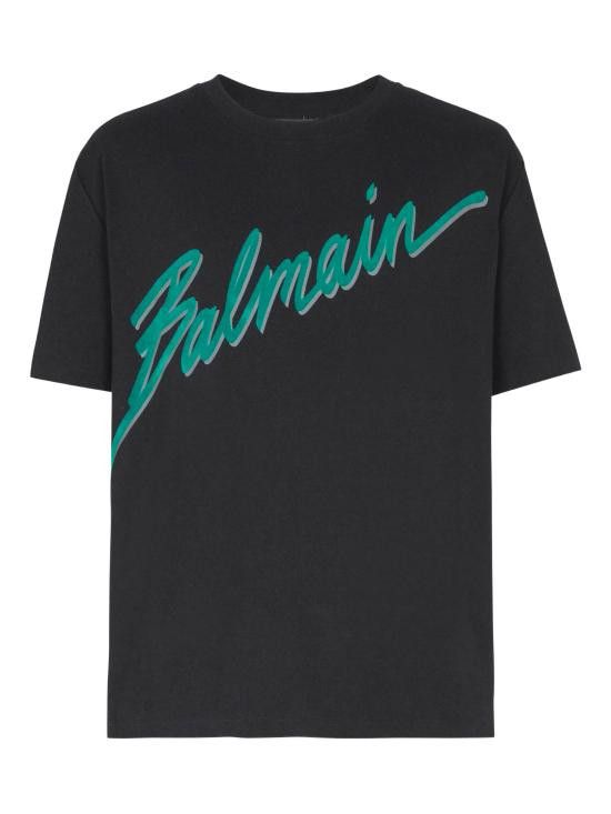 Balmain BALMAIN Men T-Shirts FH1EG000BC86 EOJ Black Size US M / EU 48-50 / 2 - 1 Thumbnail