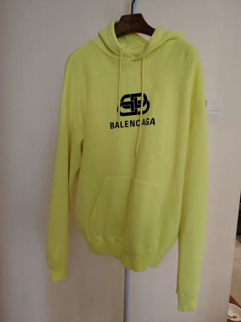 Balenciaga Balenciaga Fluorescent yellow lock hoodie Size US M / EU 48-50 / 2 - 1 Thumbnail