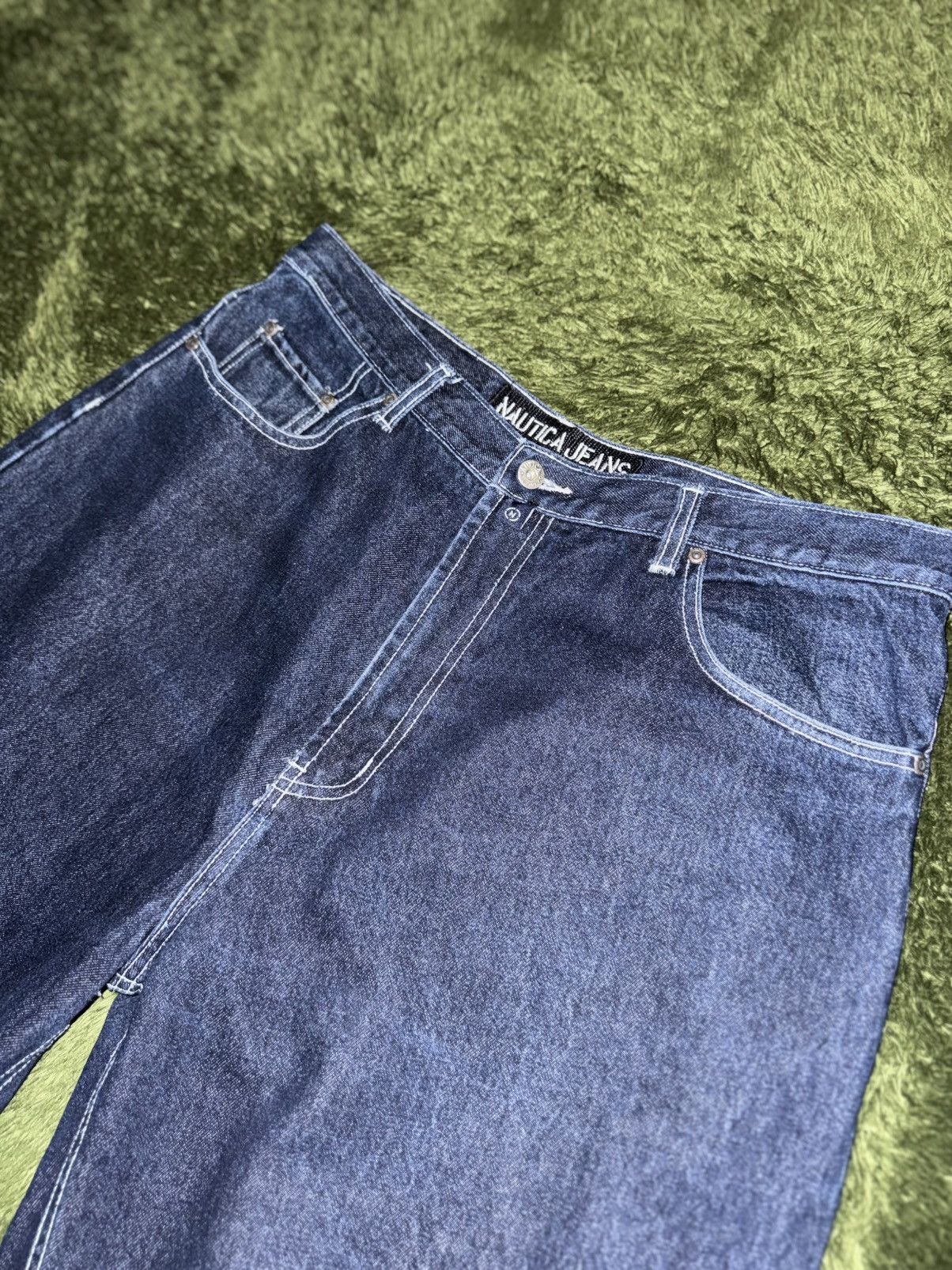 Nautica [38] 00s Nautica USA Loose Straight Cropped Denim Pants Size US 38 / EU 54 - 2 Thumbnail