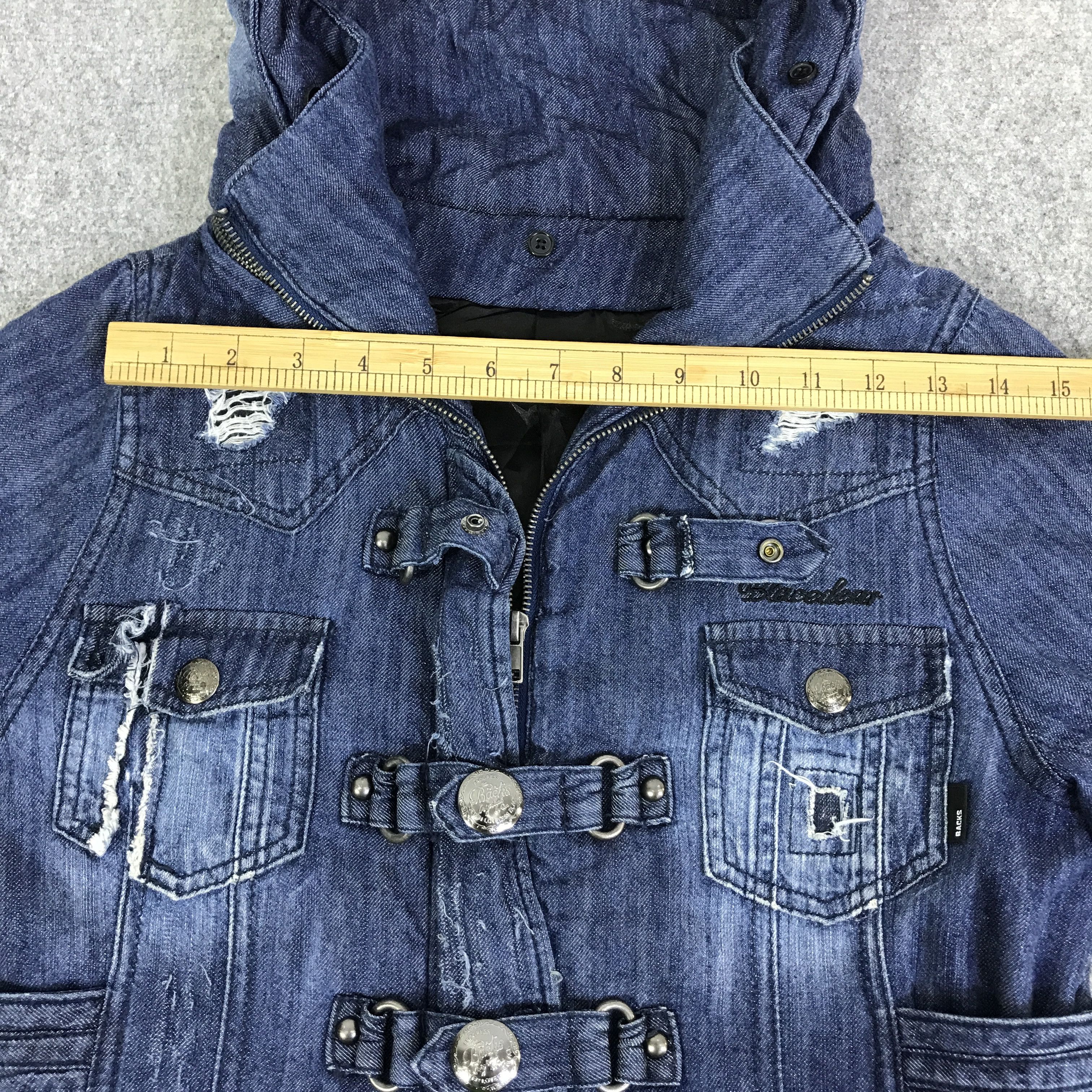 If Six Was Nine BLACEDEAR DISTREES STYLE PUNK JACKET K53B24 Size US S / EU 44-46 / 1 - 5 Thumbnail