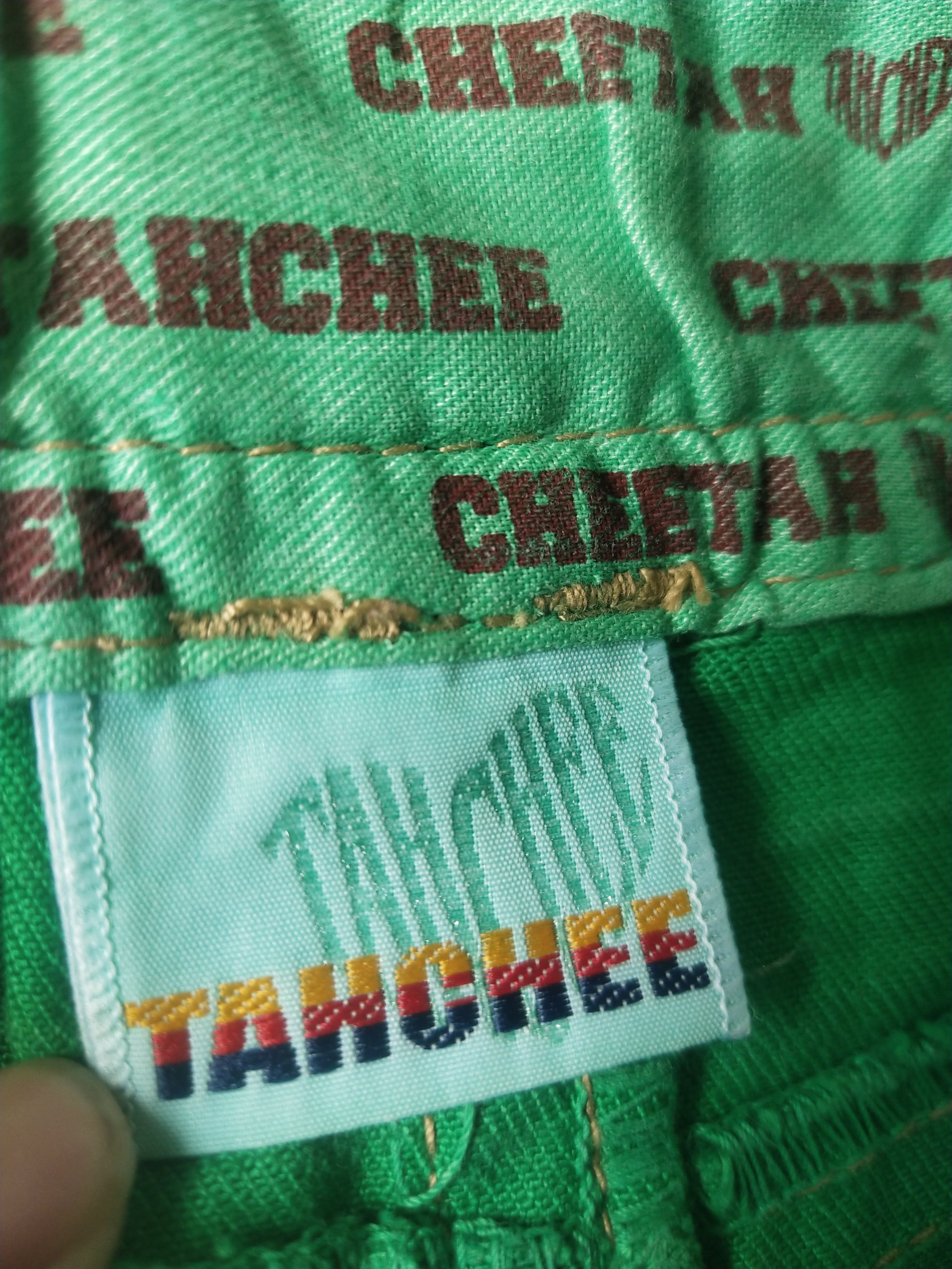 Hysteric Glamour Cheetah Tanchee Low-Rise Green Denim Mini Skirt Archive Y2K Size 26" / US 2 / IT 38 - 7 Thumbnail
