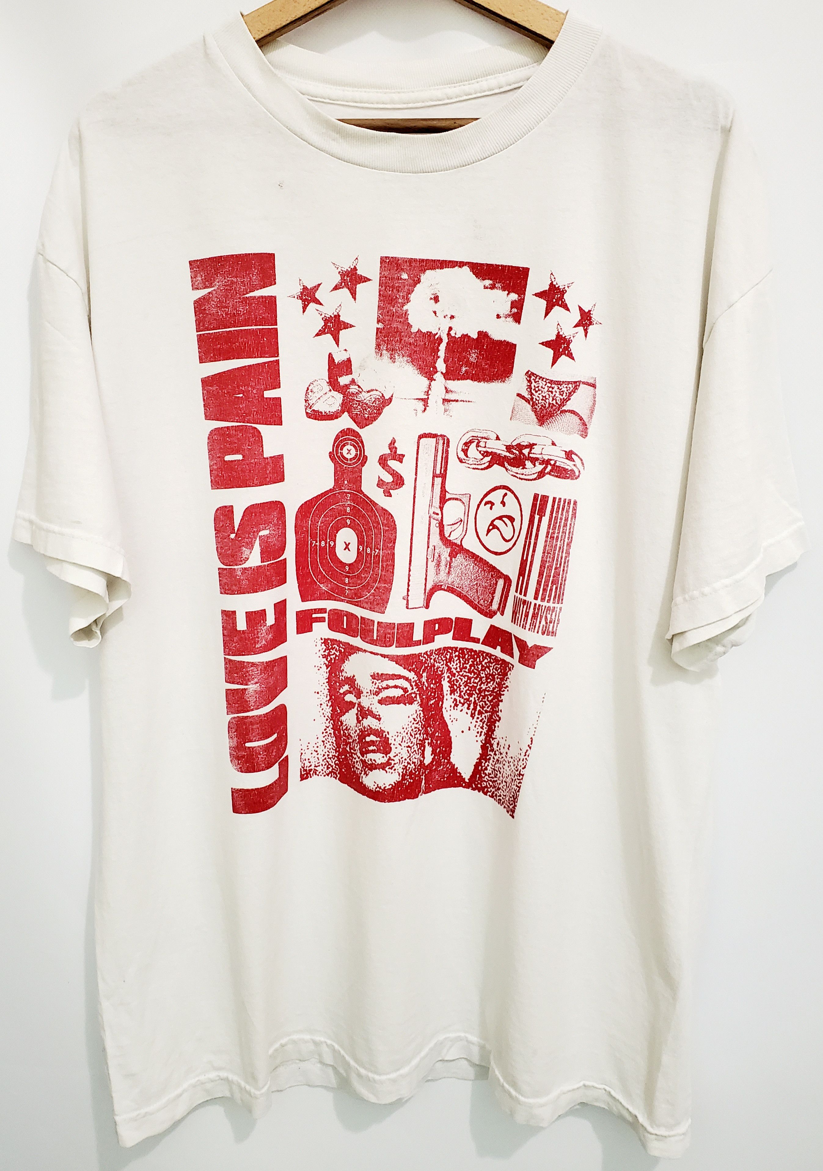Band Tees × Vintage Vintage v2k love is pain Tshirt size Xl Size US XL / EU 56 / 4 - 1 Thumbnail