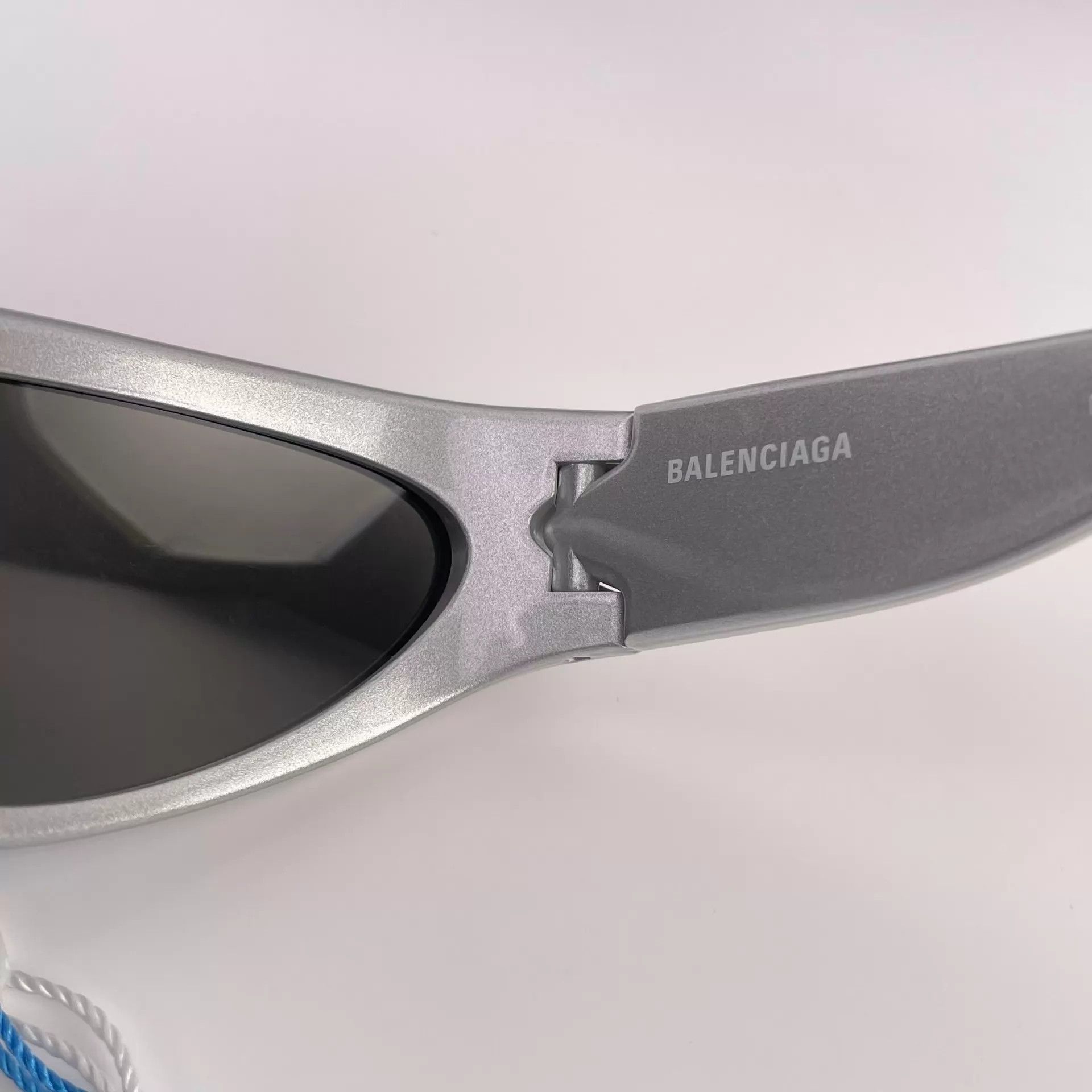 Balenciaga Balenciaga Silver Sunglasses 260428ZJMJH02 Size ONE SIZE - 7 Thumbnail