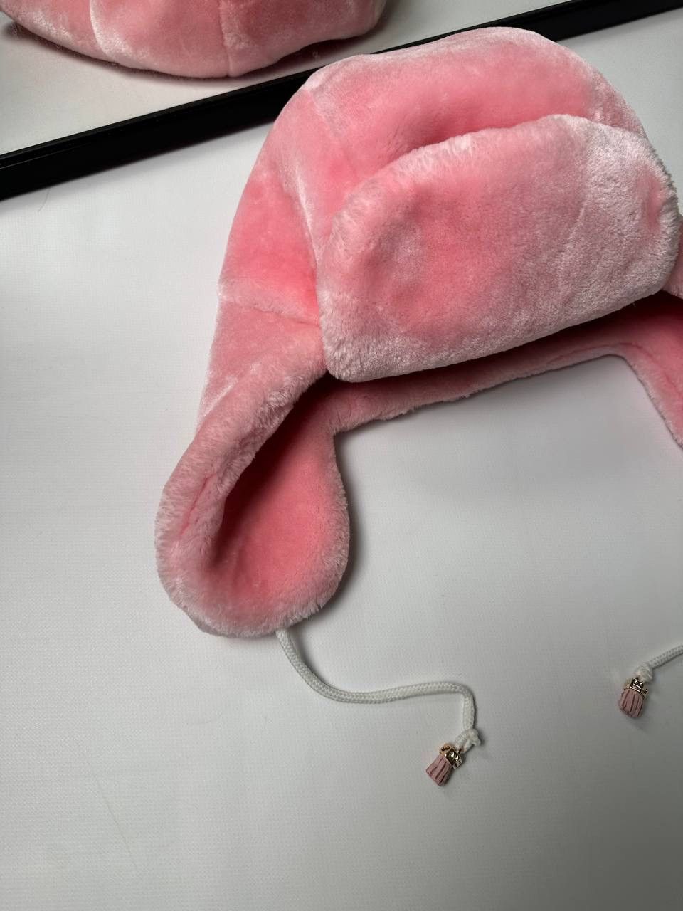 Vintage 🔥Vintage Y2K Pink Hat Ushanka Size ONE SIZE - 3 Thumbnail