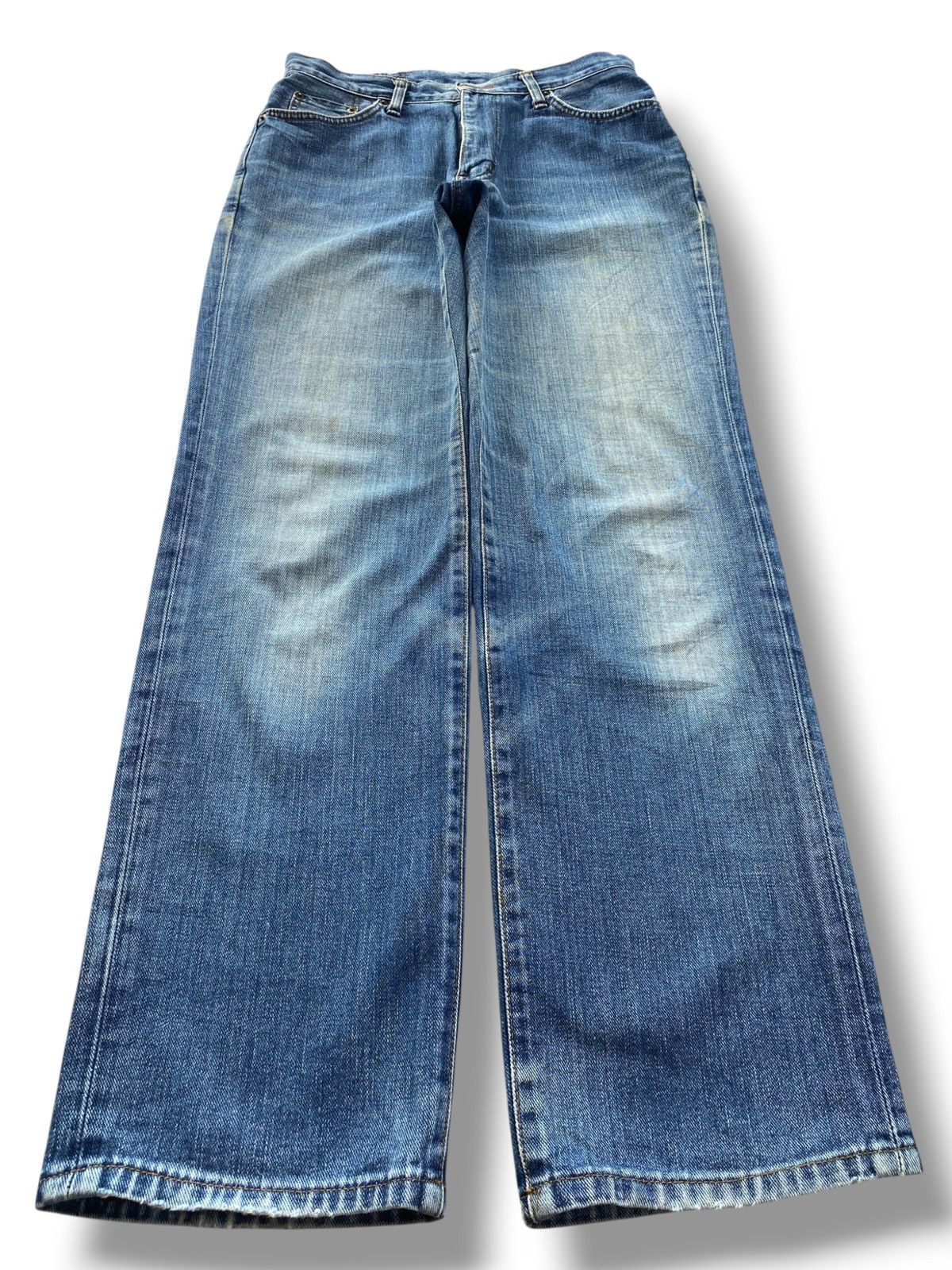 Edwin Edwin x Something Faded Wash Straight Leg Style Jeans Size US 29 - 1 Thumbnail