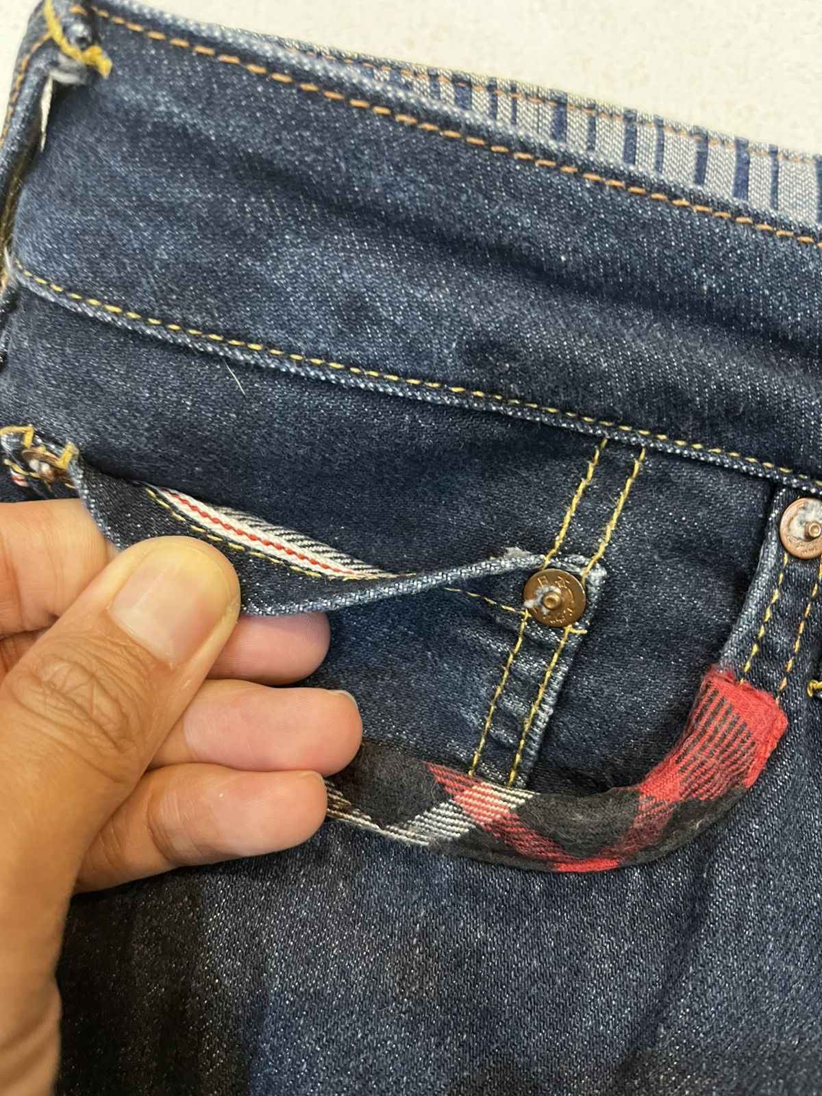 Evisu Evisu Daicock Japanese Sashiko Patchwork Size US 31 - 9 Thumbnail