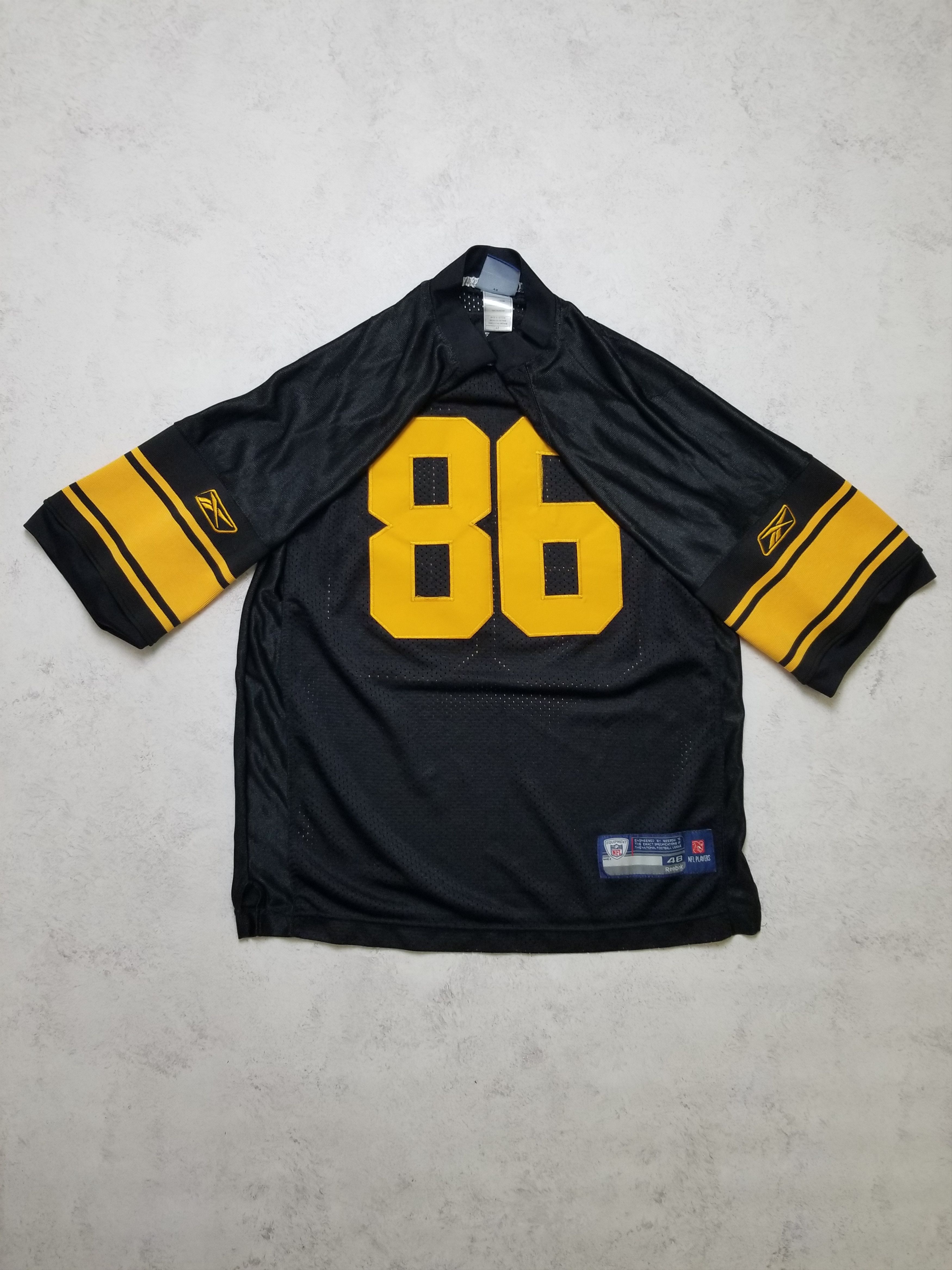 Reebok Pittsburgh Steelers Hines Ward #86 RARE Alternate Jersey Size US S / EU 44-46 / 1 - 3 Thumbnail