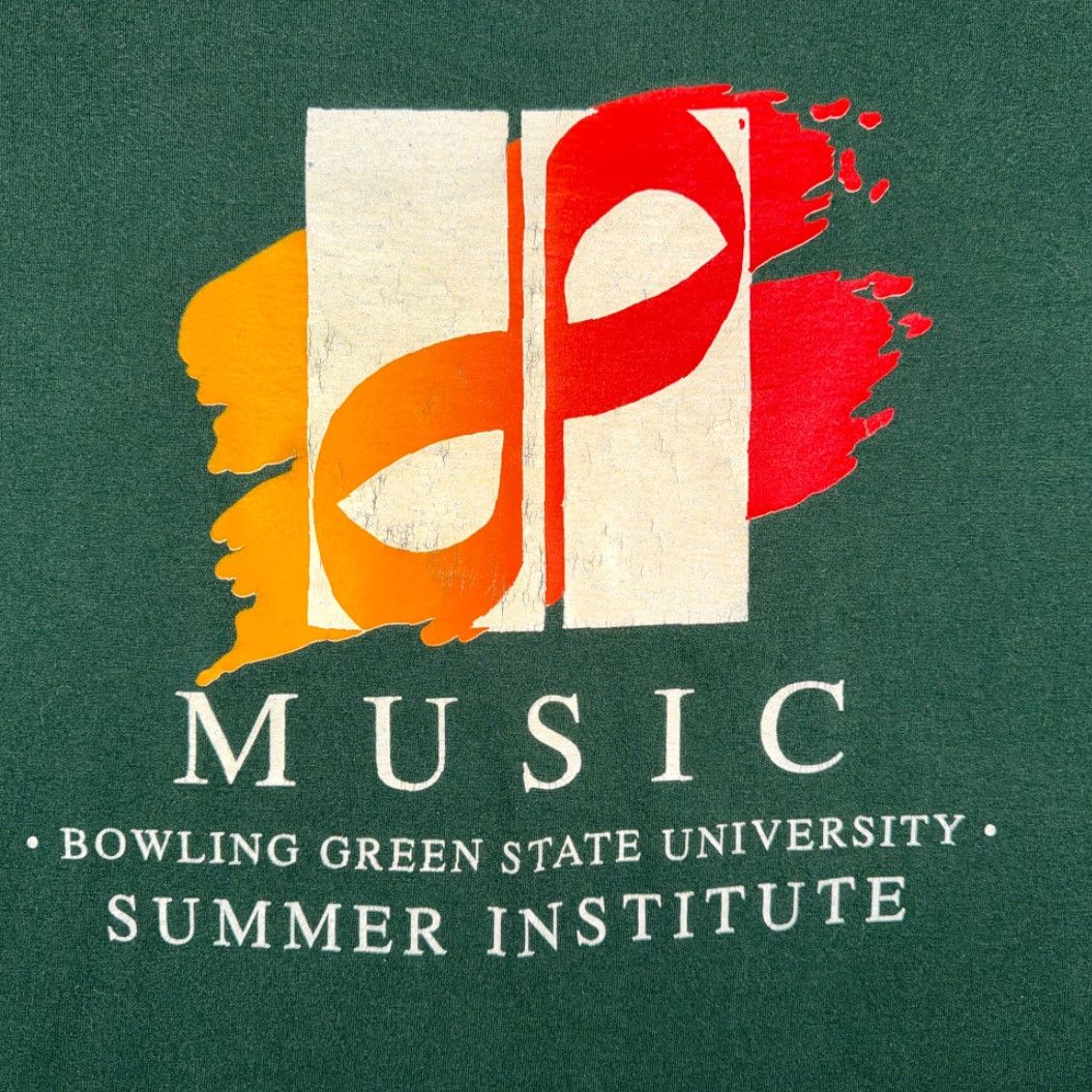 Vintage VINTAGE Bowling Green State University Shirt Adult LARGE Green Music 90s Shirt Womens Mens Boys Girls Size US L / EU 52-54 / 3 - 2 Thumbnail
