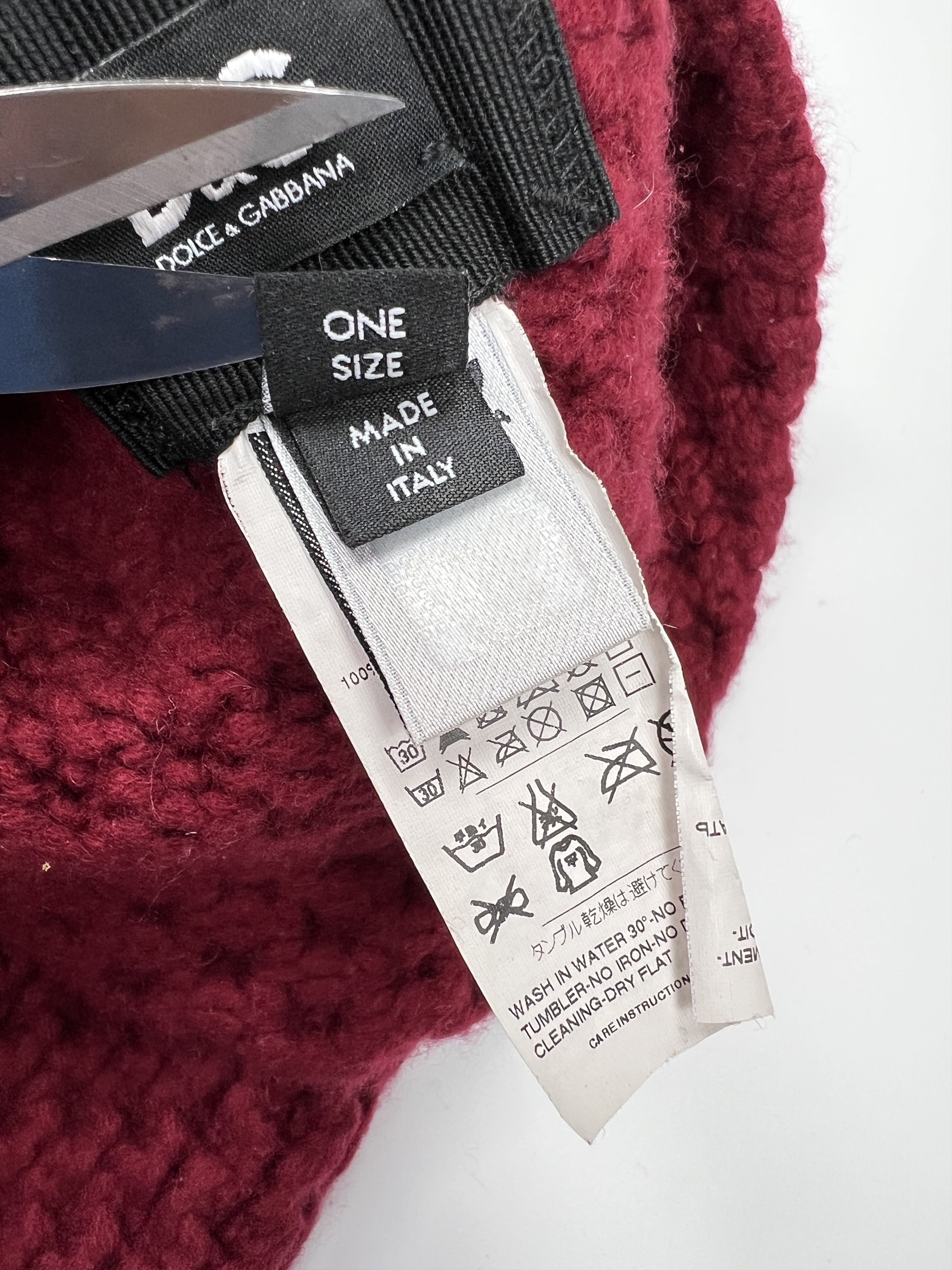 Dolce & Gabbana Rare Vintage 00s Dolce Gabbana Cashmere Balaclava Hood Size ONE SIZE - 14 Thumbnail