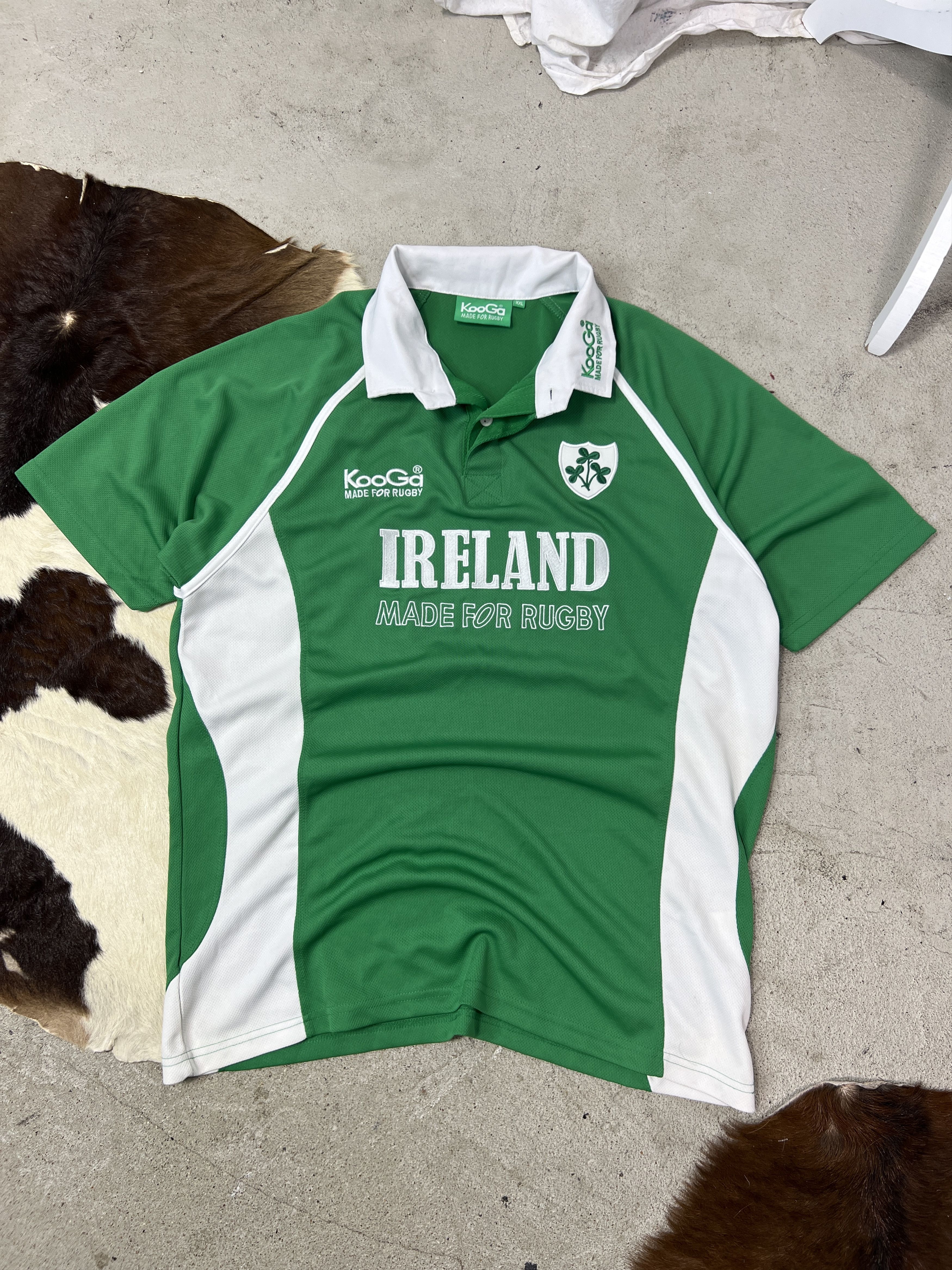 Vintage Vintage Sporty Streetwear Ireland Rugby Jersey Y2K Size US XXL / EU 58 / 5 - 1 Thumbnail