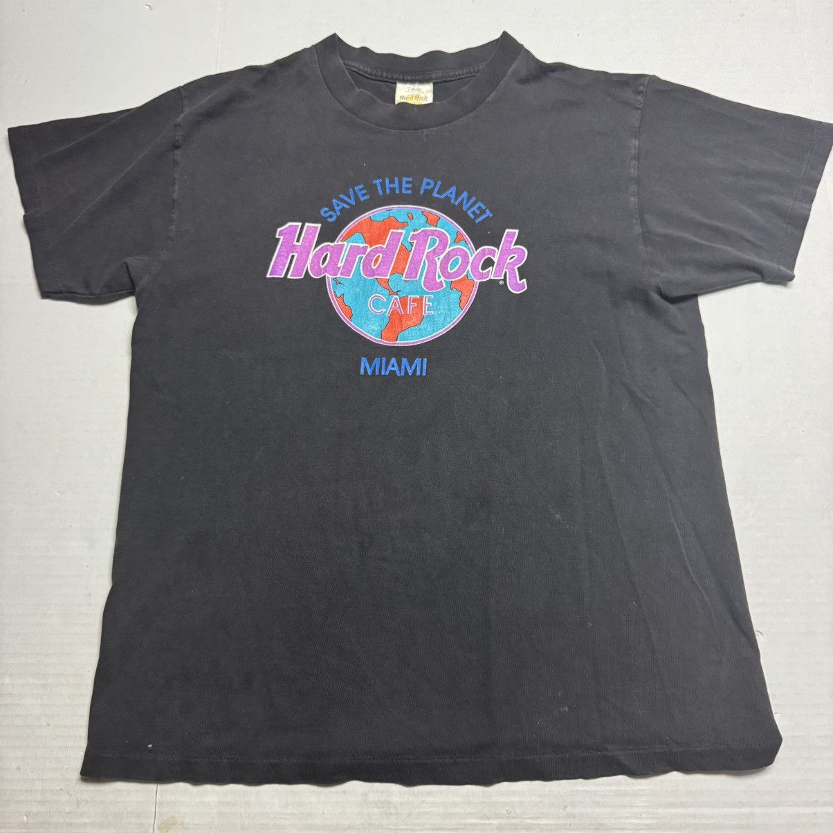 Hard Rock Cafe Hard Rock Cafe Miami Save The Planet Single Stitch T-shirt Size US L / EU 52-54 / 3 - 1 Thumbnail