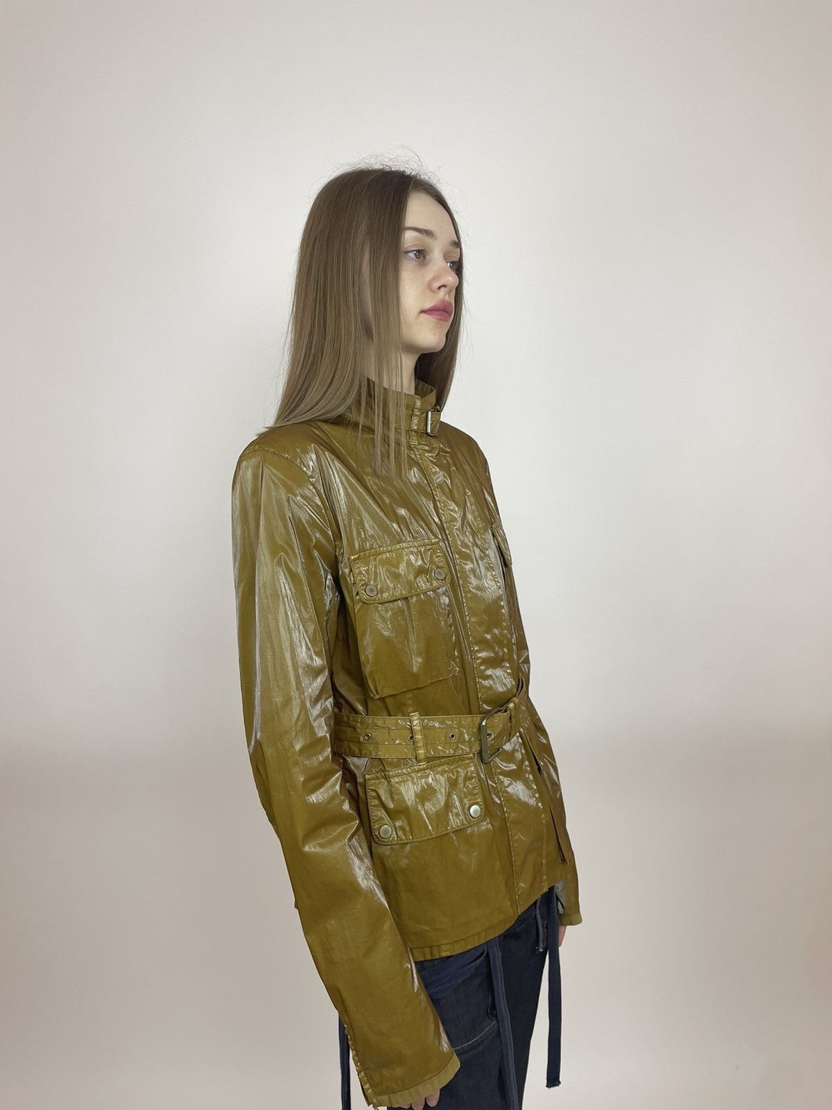 Belstaff Belstaff Gold Neon Cargo Belted jacket Womens size 46 Size L / US 10 / IT 46 - 3 Thumbnail