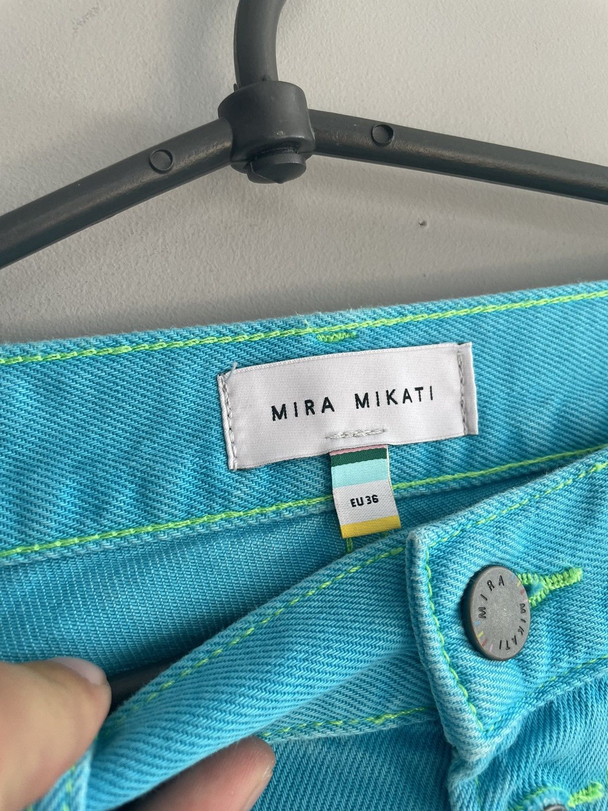 Mira Mikati Mira Mikati y2k Cotton Leans pants size eu36 Size 36" / US 14 / IT 50 - 6 Thumbnail
