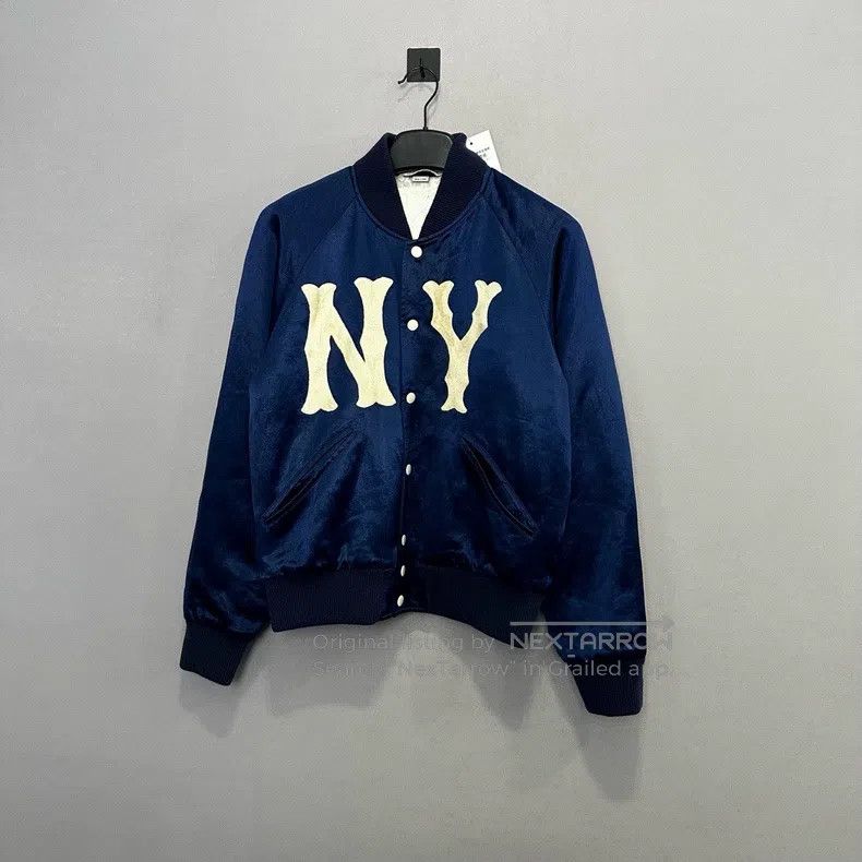 Gucci Gucci Blue silk baseball jacket Size US S / EU 44-46 / 1 - 1 Thumbnail