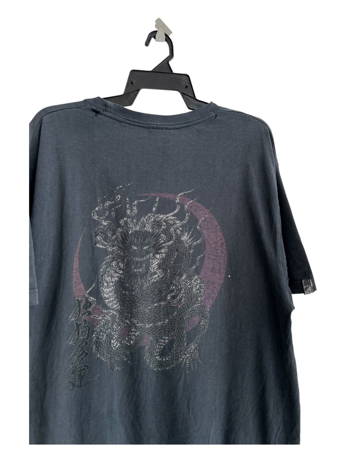 Dogtown × Rap Tees × Vintage Y2K Dogtown Black Dragon Iconic Logo Distressed Tee Shirt Size US L / EU 52-54 / 3 - 3 Thumbnail