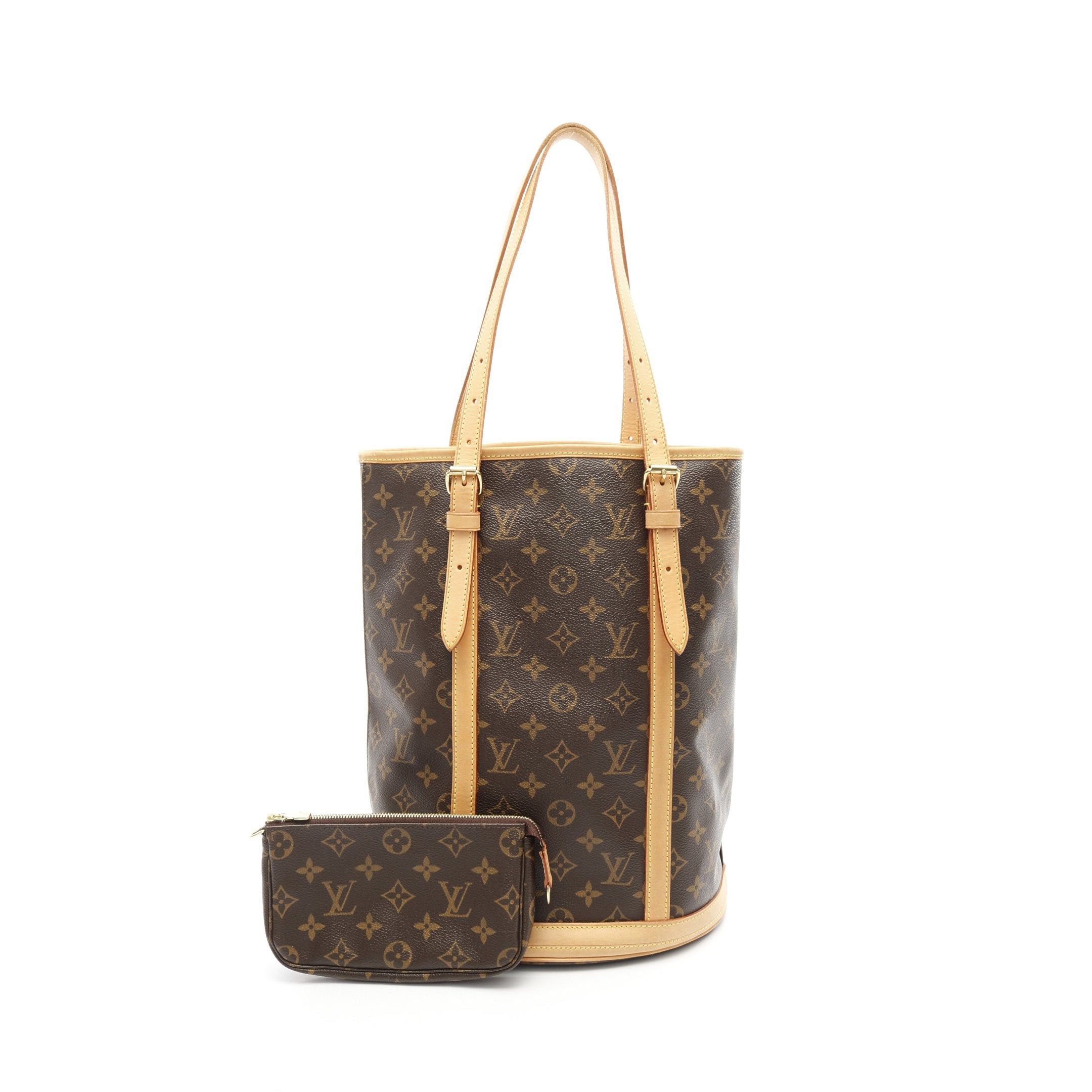 Louis Vuitton Louis Vuitton Bucket Gm Monogram Shoulder Bag Leather Brown Size ONE SIZE - 1 Thumbnail