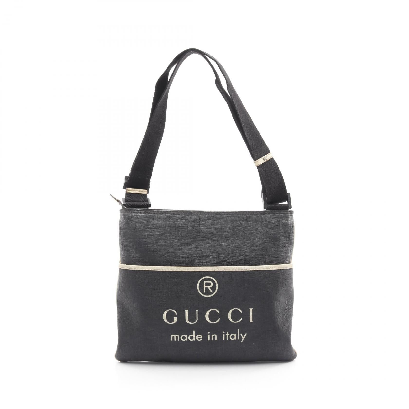 Gucci Gucci Gucci PVC Coated Canvas Leather Shoulder Bag Textile Shoulder Bag 162904 DUTY FREE for USA Size ONE SIZE - 1 Thumbnail