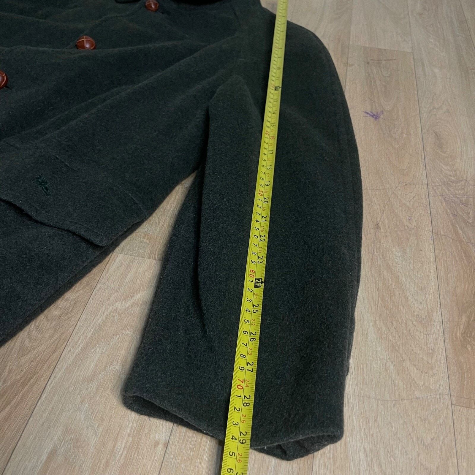 Burberry VINTAGE Burberry coat nova check virgin wool green olive Size US M / EU 48-50 / 2 - 19 Thumbnail