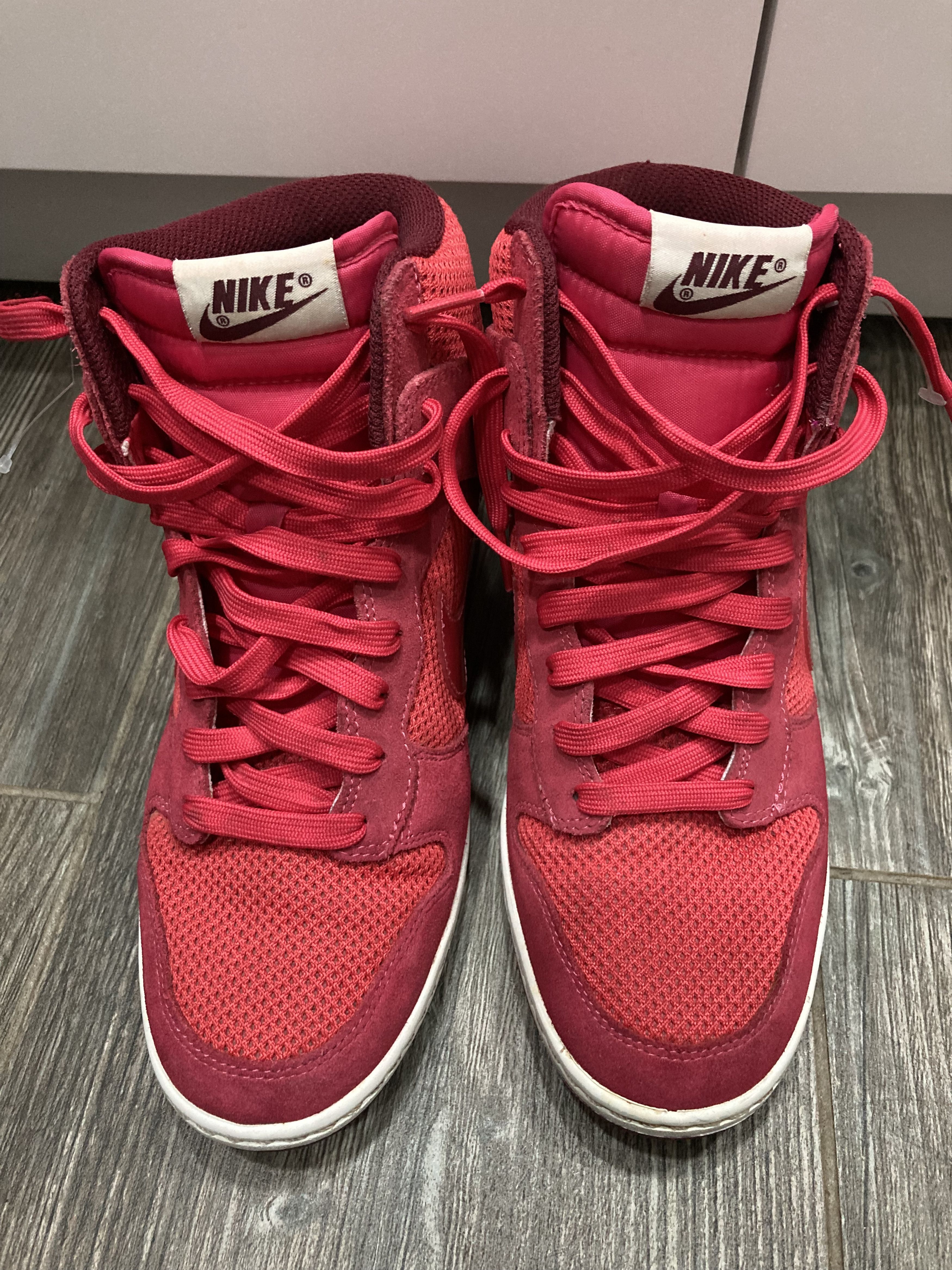 Nike Nike 2013 Dunk Sky High Hidden Wedge Сoral red Size US 8 / IT 38 - 3 Thumbnail