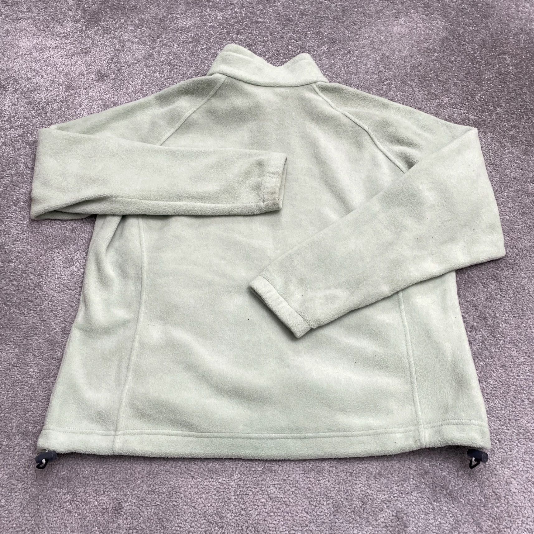 Vintage Columbia Womens XL Green Benton Springs Fleece Jacket Full Zip Outdoor Hiking Size XL / US 12-14 / IT 48-50 - 2 Thumbnail