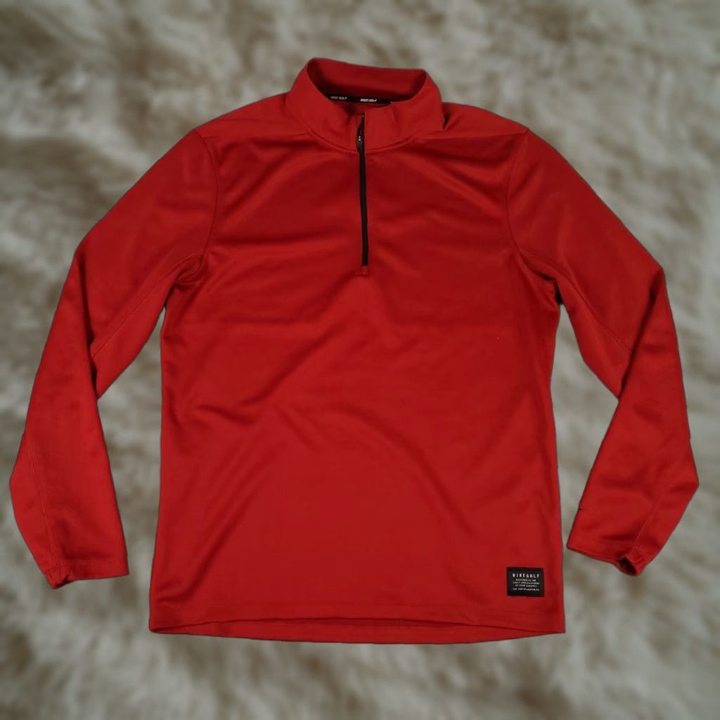 Nike Nike T Shirt Mens Size Small Red Golf 1/4 Zip Active Pullover Long Sleeve Size US S / EU 44-46 / 1 - 1 Thumbnail