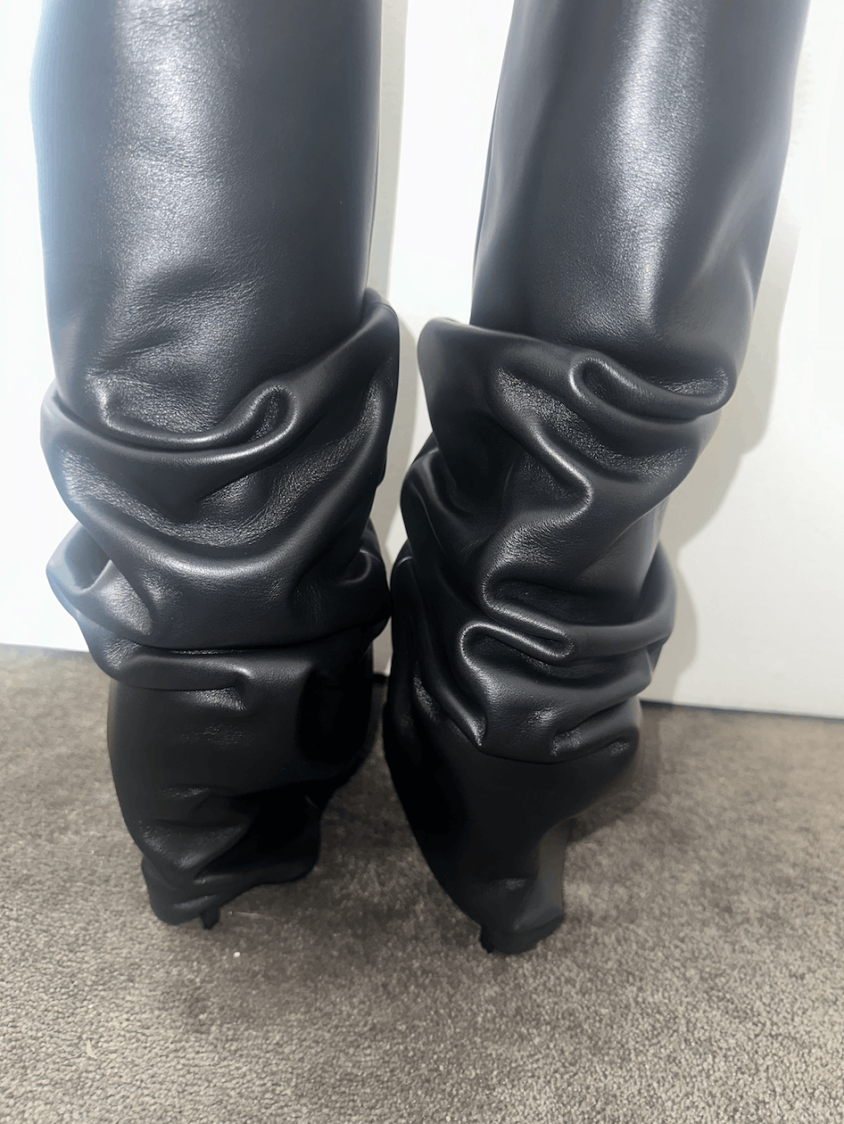 The Attico Rea Leather Tube Boots Size US 7.5 / IT 37.5 - 7 Thumbnail